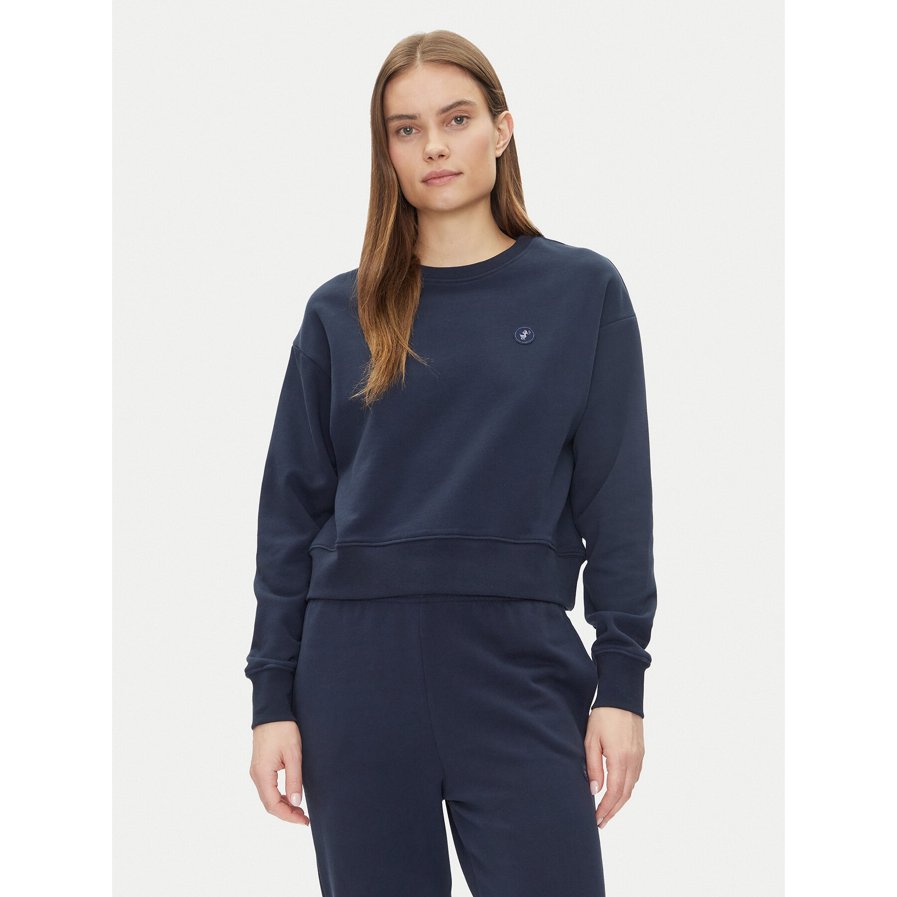 Save The Duck Sweatshirt DF1180W CLEE20 Dunkelblau Relaxed Fit