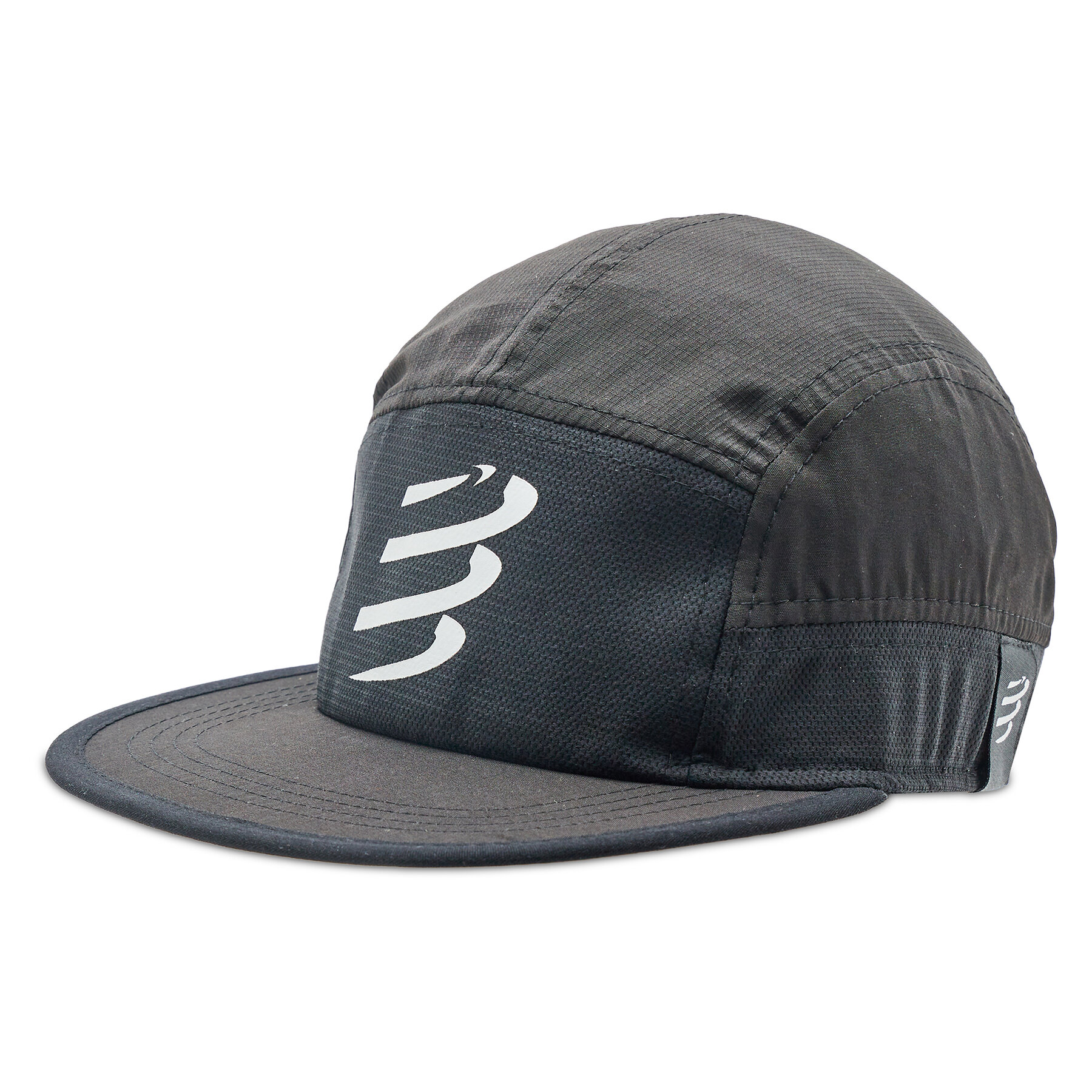 Compressport Καπέλο Jockey Compressport 5 Panel Light Cap CU00097B Μαύρο