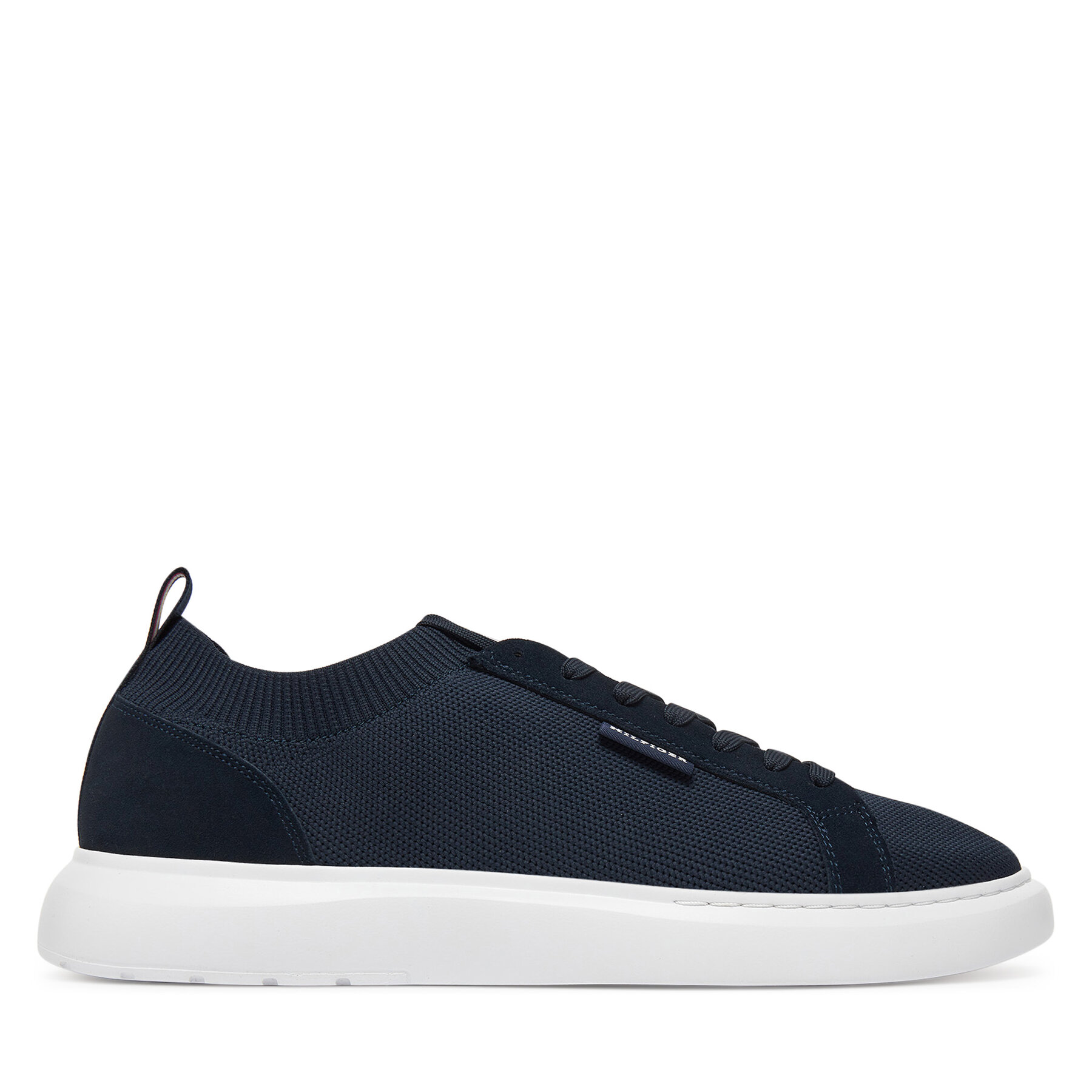 Sneakersy Tommy Hilfiger Light Cupsole Knit Seasonal FM0FM05403 Tmavomodrá
