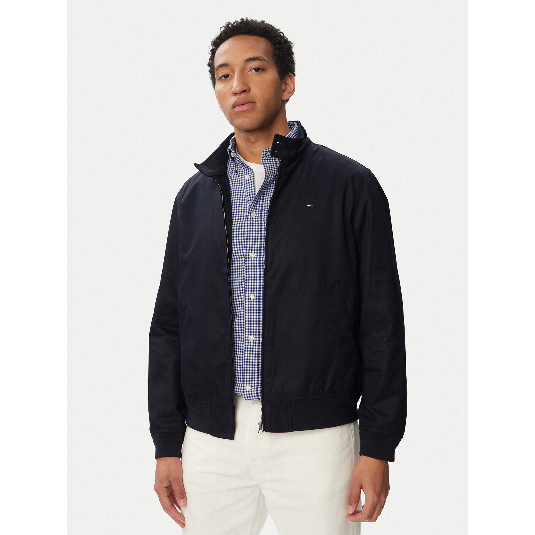 Tommy Hilfiger Übergangsjacke Classic Harrington MW0MW43468 Dunkelblau Regular Fit