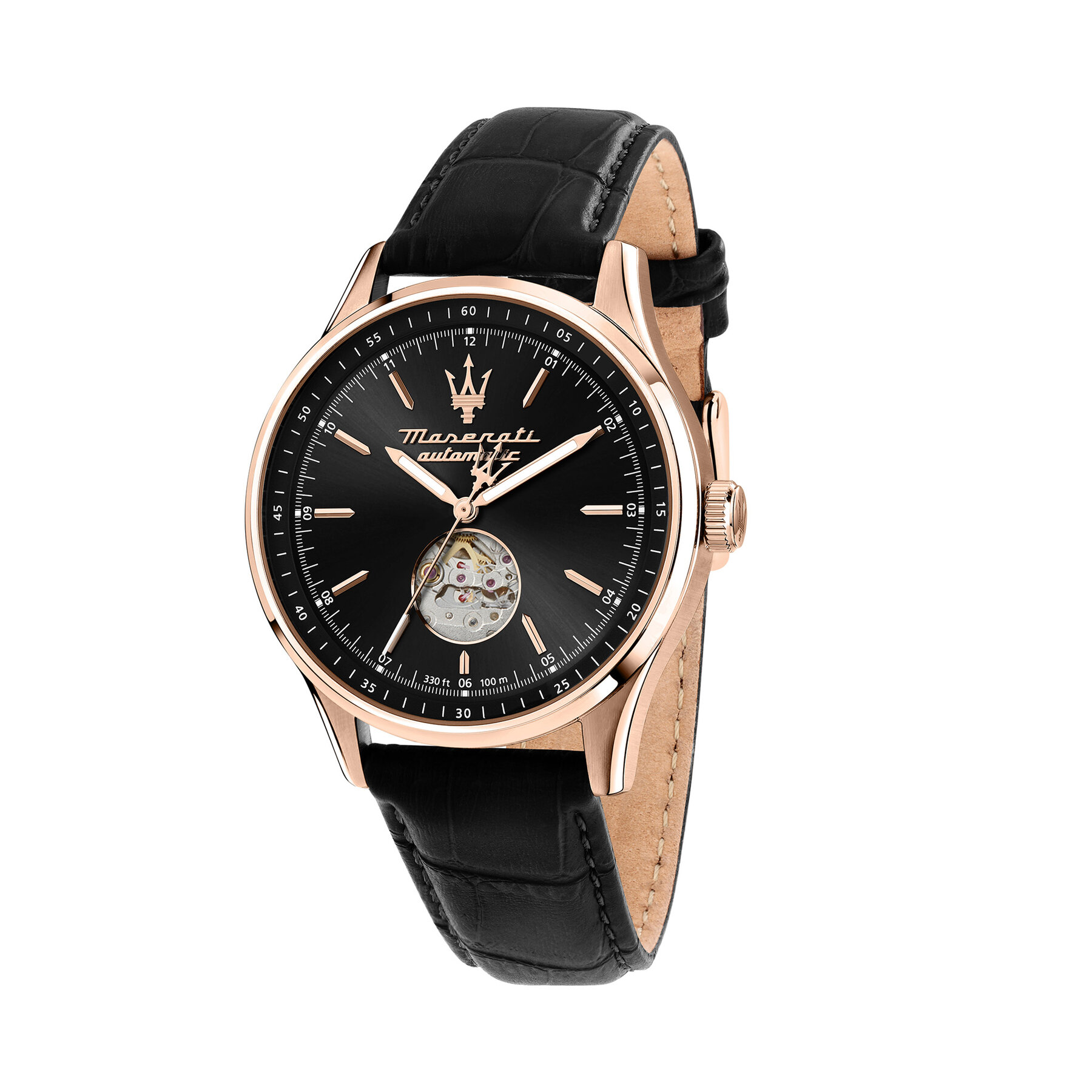 Ceas Maserati Sorpasso Open Heart Automatic R8821124001 Negru
