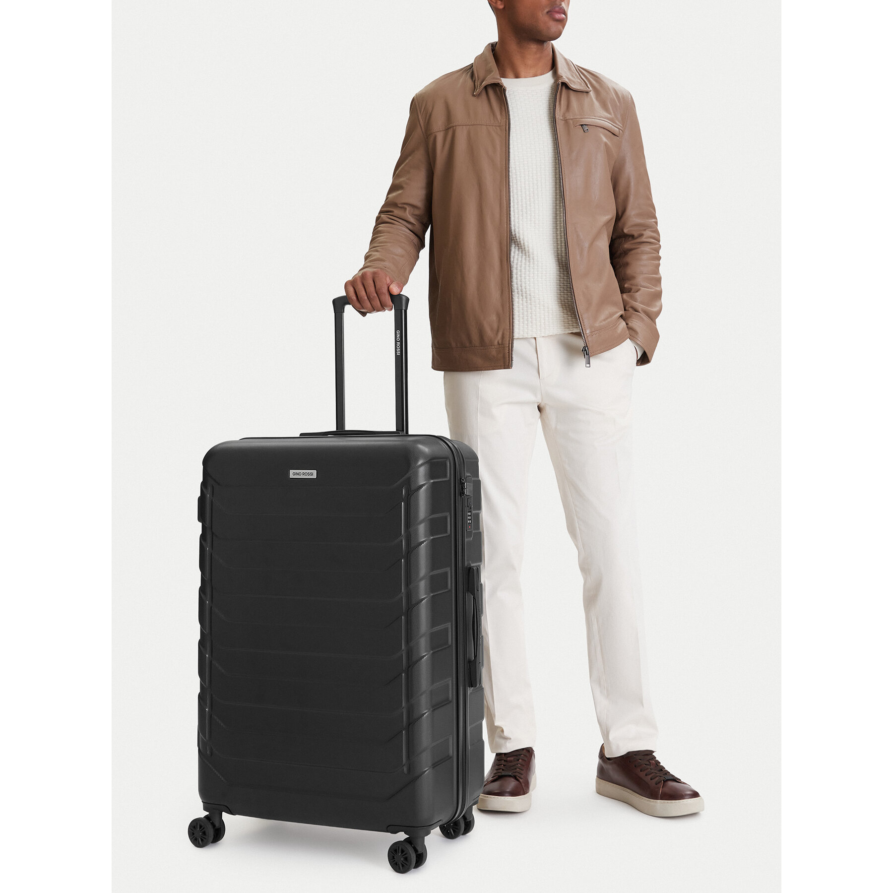 Μεγάλη Βαλίτσα GINO ROSSI CEO-GIN-L-001-05-BLACK-2 Μαύρο