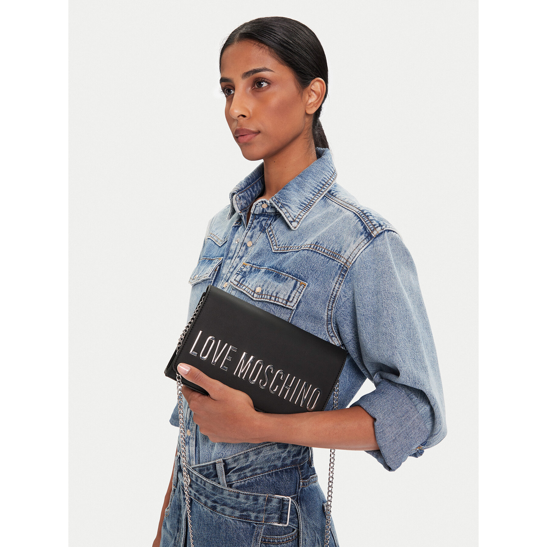 Geantă LOVE MOSCHINO JC4103PP0NKD000B Negru