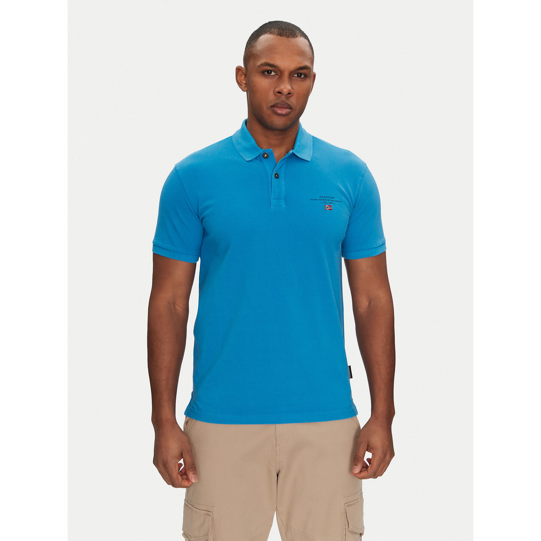 Napapijri Polo Elbas NP0A4GDL Blu Regular Fit