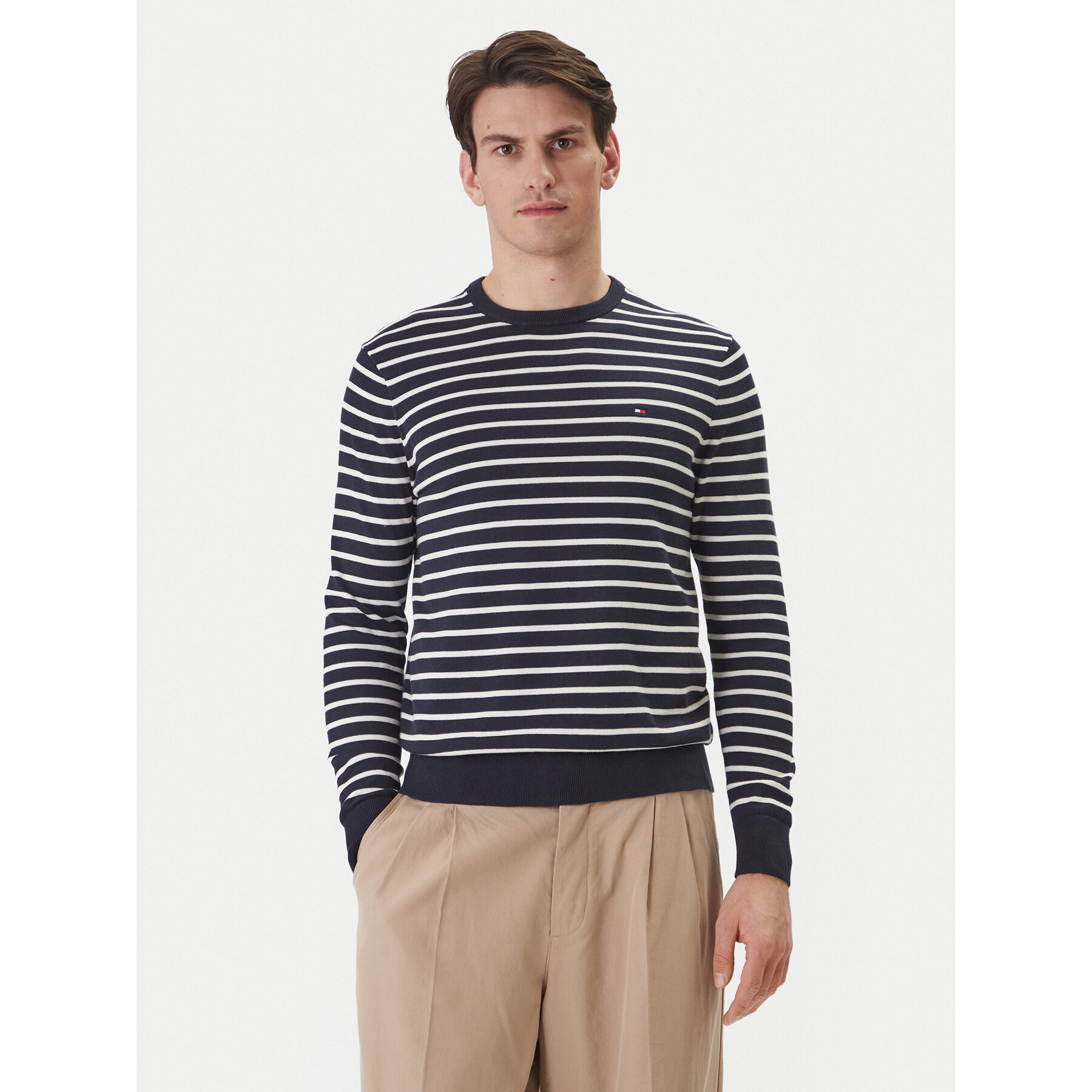 Tommy Hilfiger Pullover Essential MW0MW39999 Dunkelblau Regular Fit