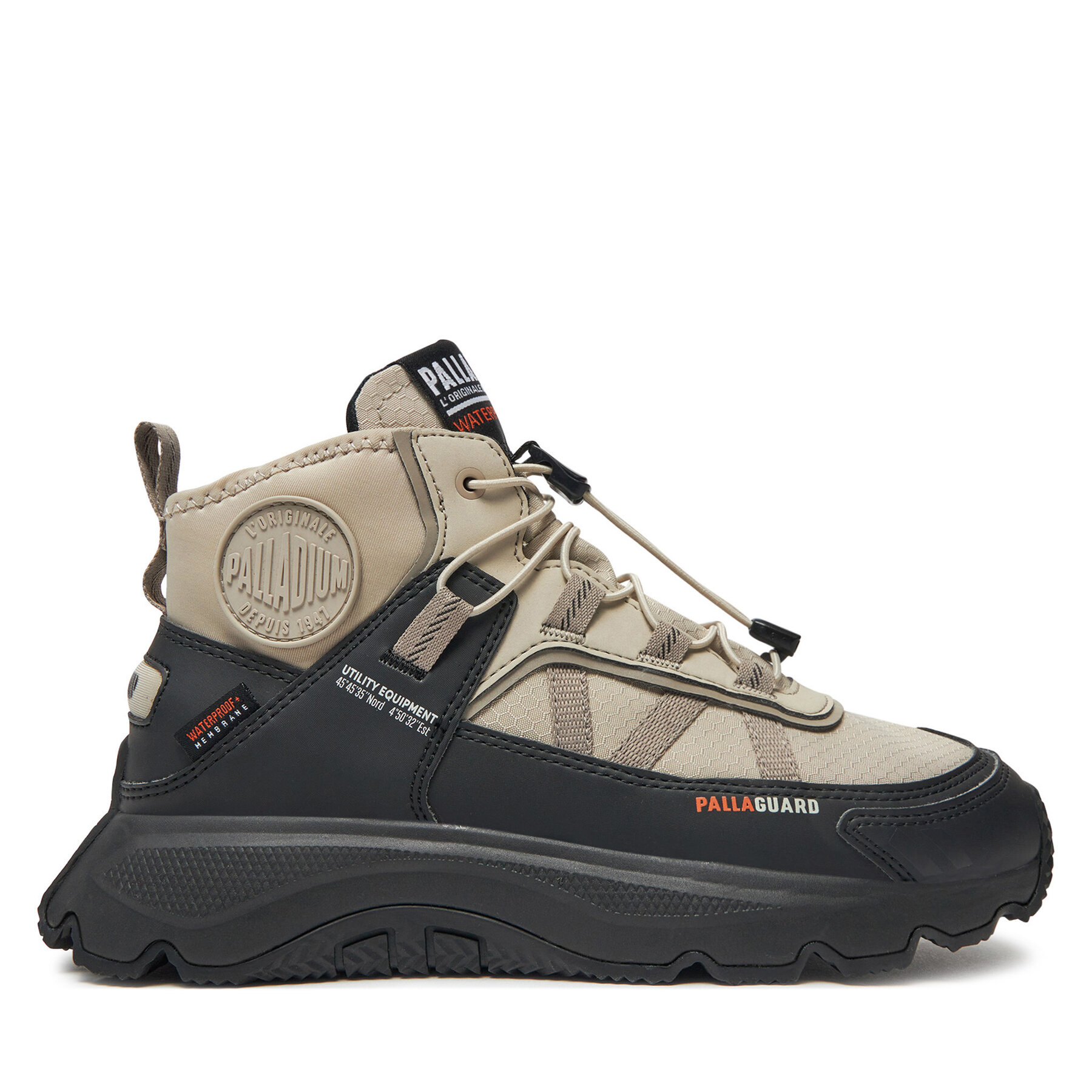 Unisex Sneakersy Palladium, Rozmer: 46, Sivá, Thunder Mid Protect Wp+ 74394-096-M