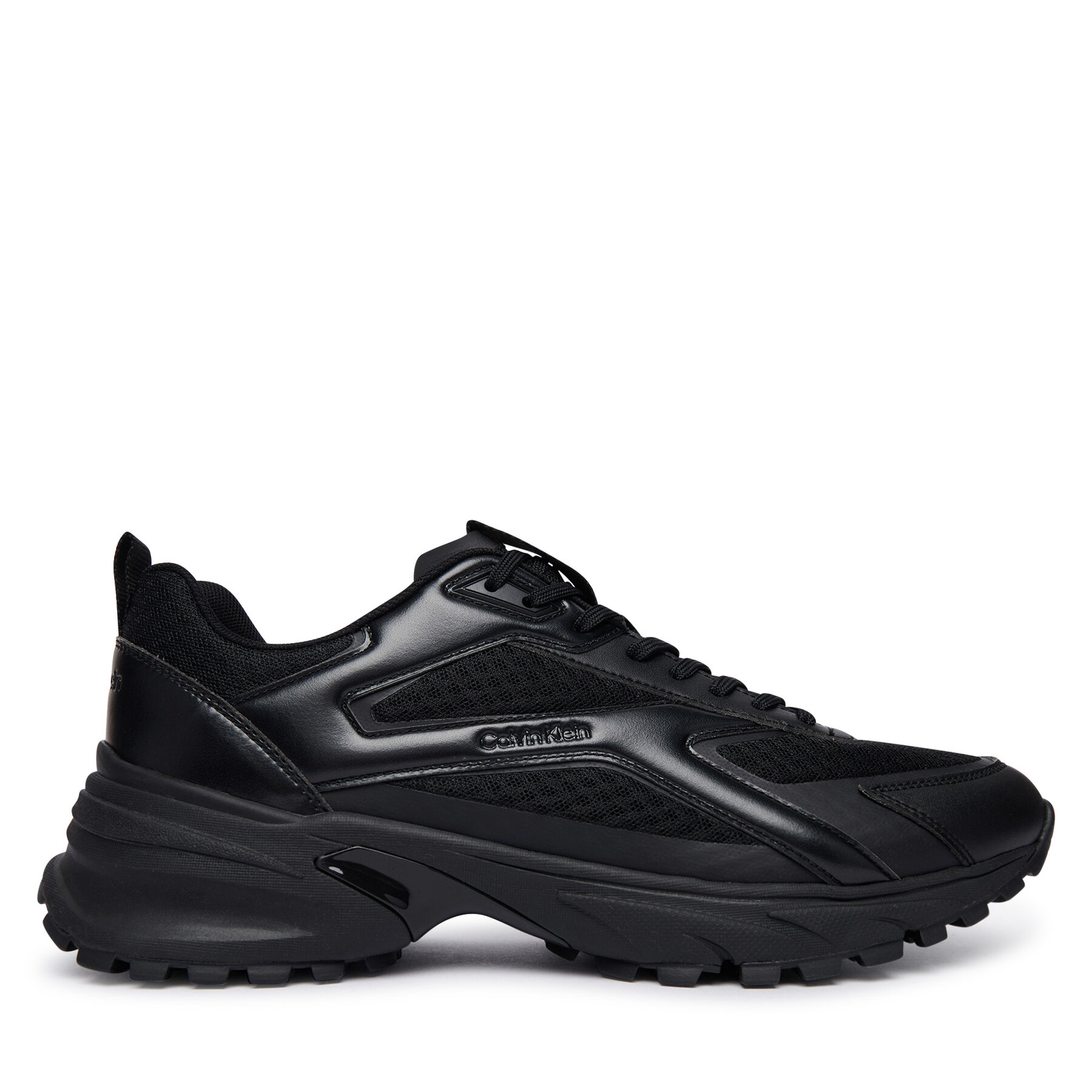 Sneakersy Calvin Klein Hike Runner Ckstripe Met Mix Mat HM0HM02341 Čierna