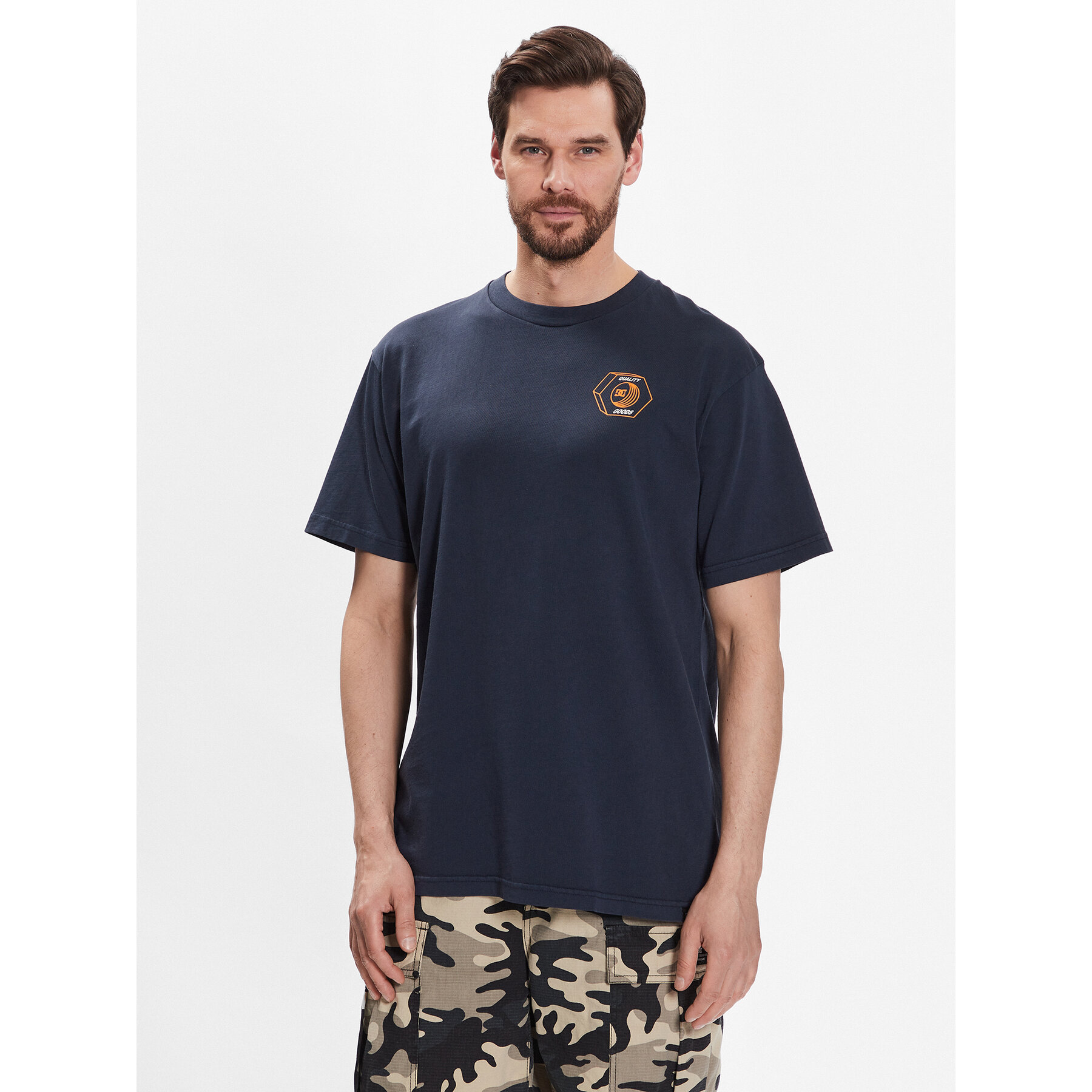 DC Shoes T-shirt Quality Goods ADYZT05235 Blu scuro Relaxed Fit