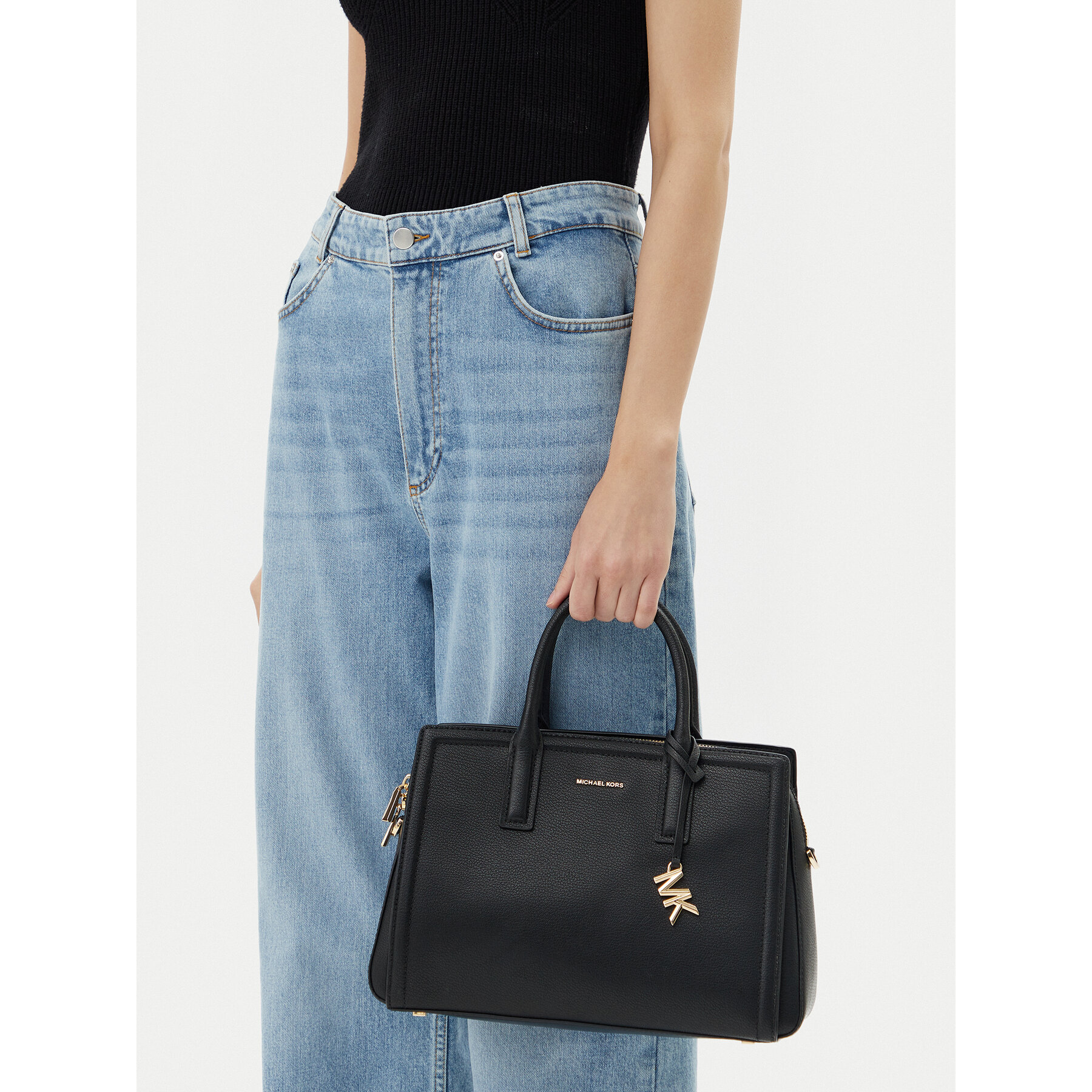 Kabelka MICHAEL Michael Kors Laila 30R5G9IS6L Čierna