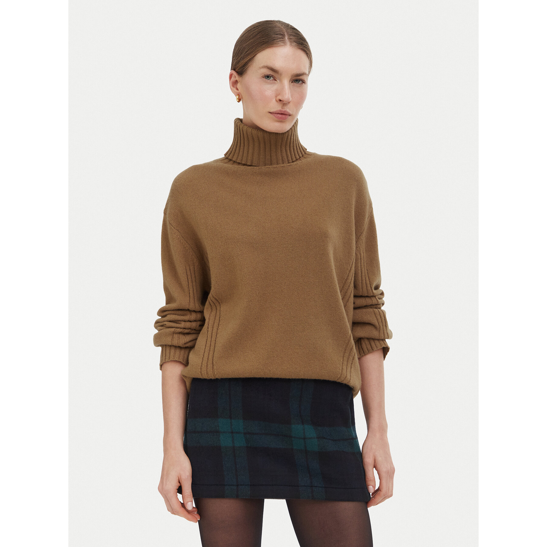 Liu Jo Rollkragenpullover WF6219 MS009 Hellbraun Regular Fit