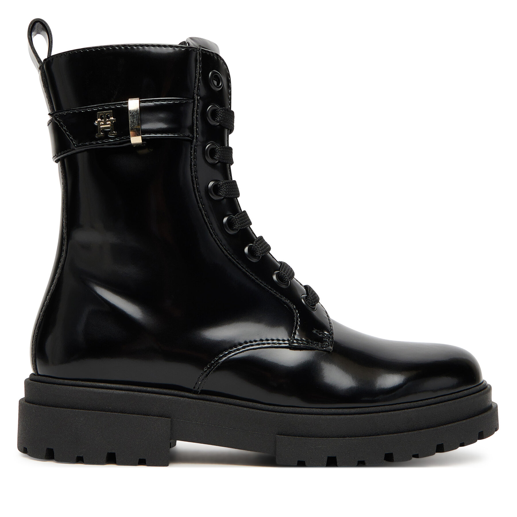 Outdoorová obuv Tommy Hilfiger Lace-Up Bootie T4A5-34028-1453 S Čierna