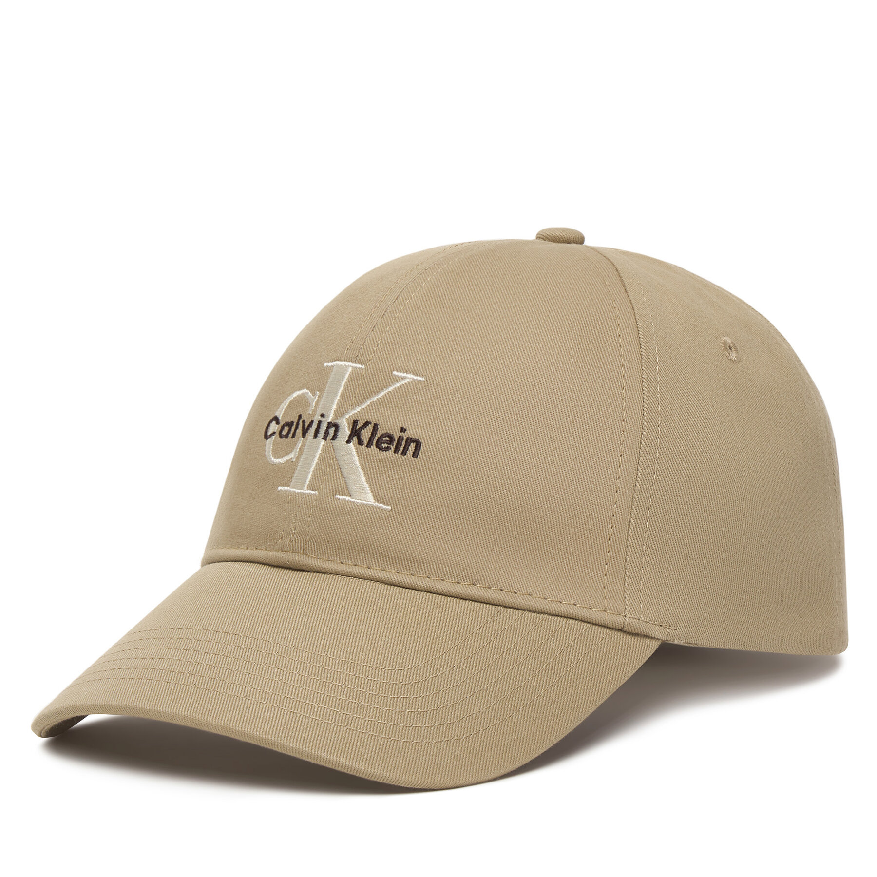 Шапка с козирка Calvin Klein Monologo Embroidery Baseball Cap LV04G5004G Бежов