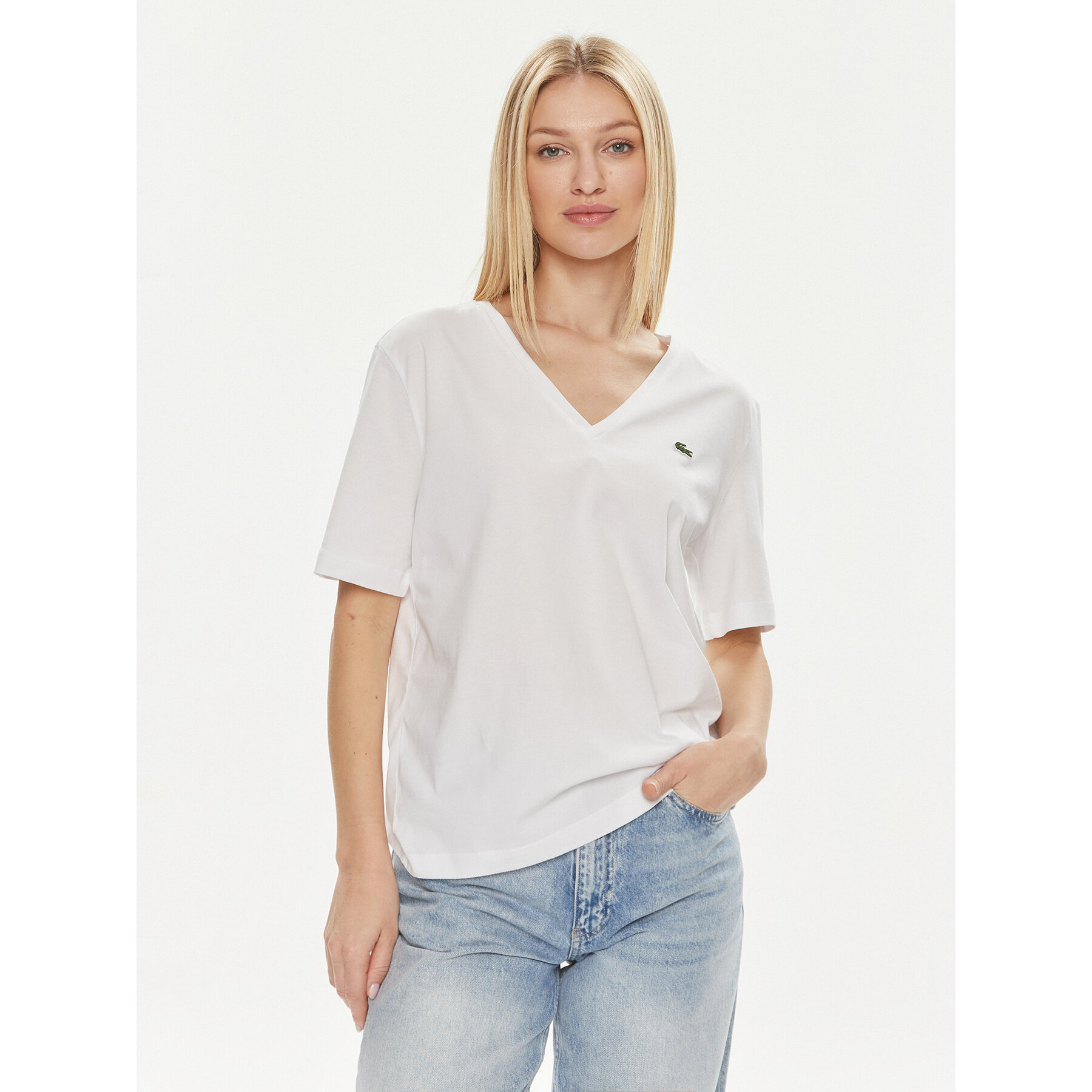 Lacoste T-shirt TF7300 Bianco Regular Fit