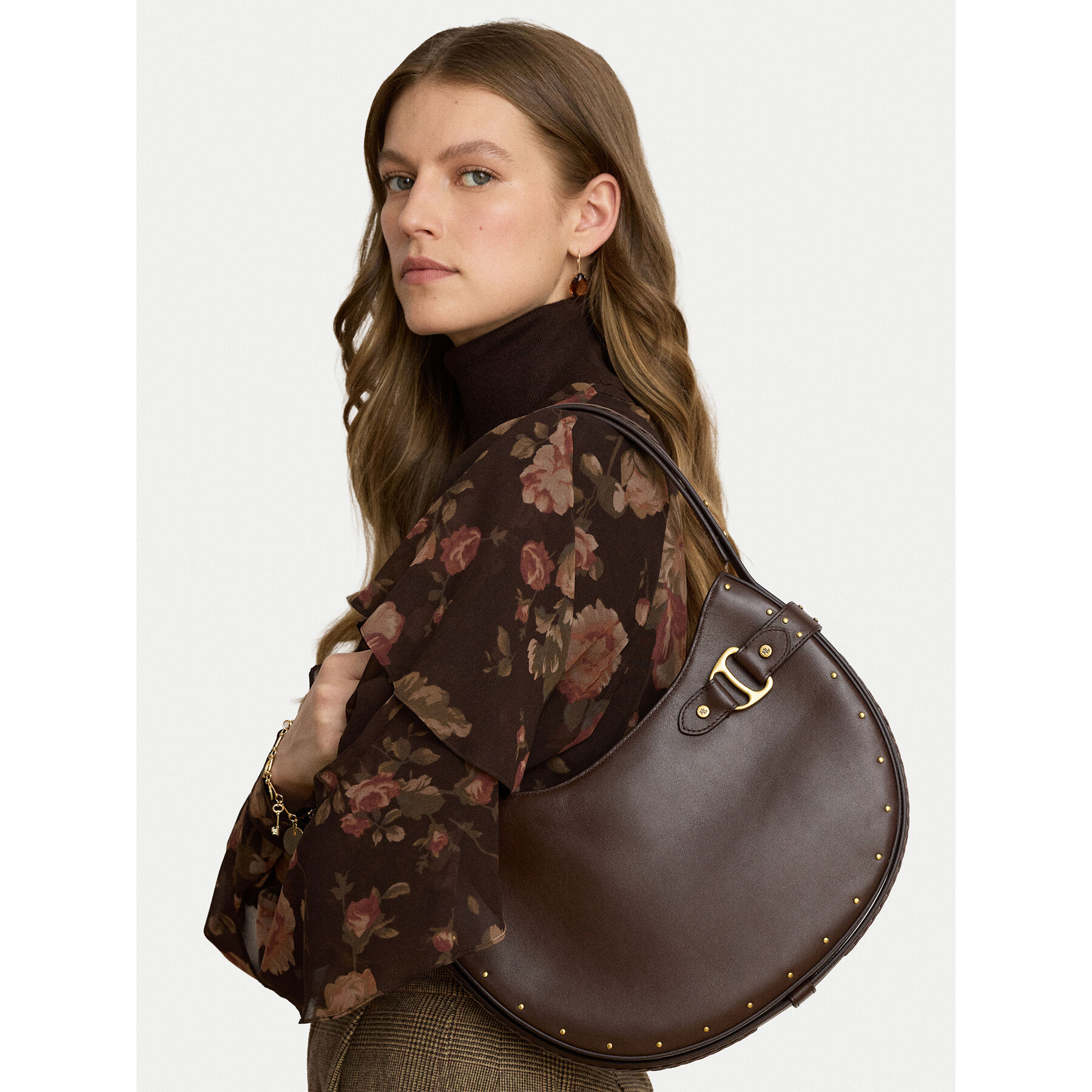 Ročna torba LAUREN RALPH LAUREN 431P18660004 Temno rjava