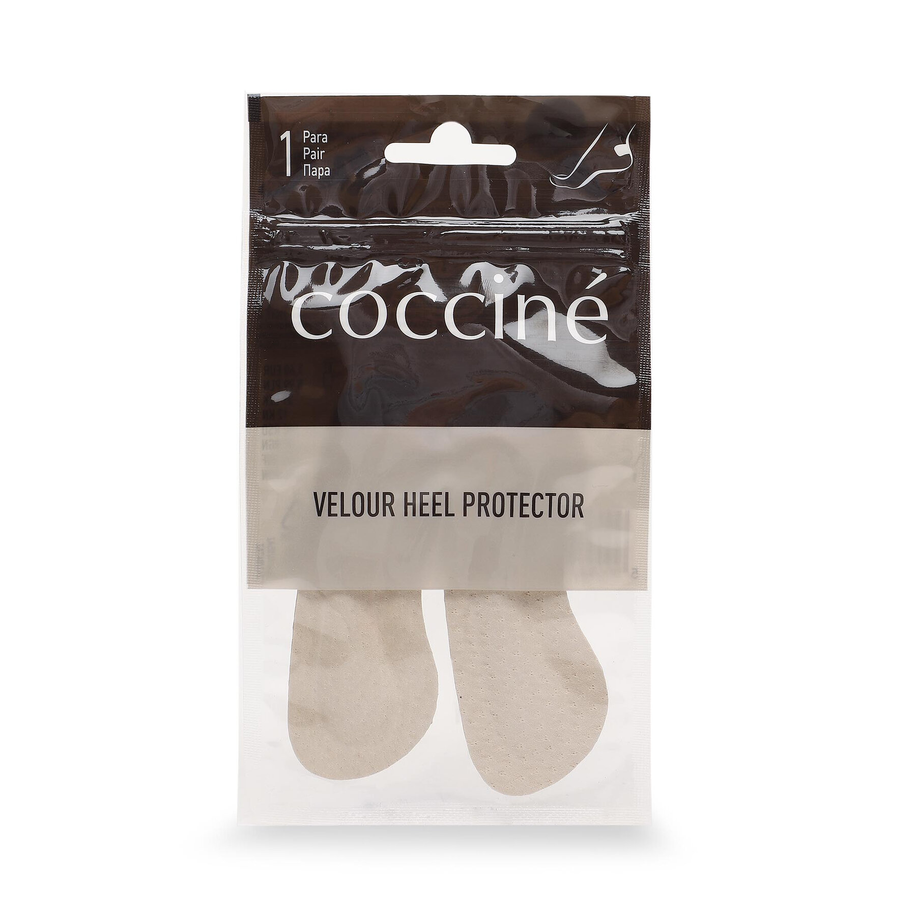 Pēdu uzlikas Coccine Velour Heel Protector 665/90/05AZ Bēšs
