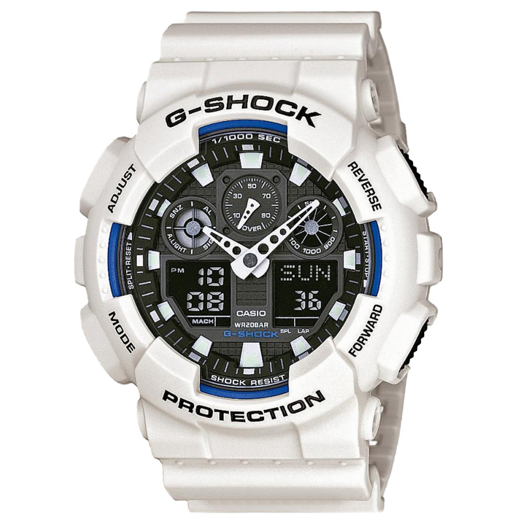 Часовник G-Shock GA-100B-7AER Бял