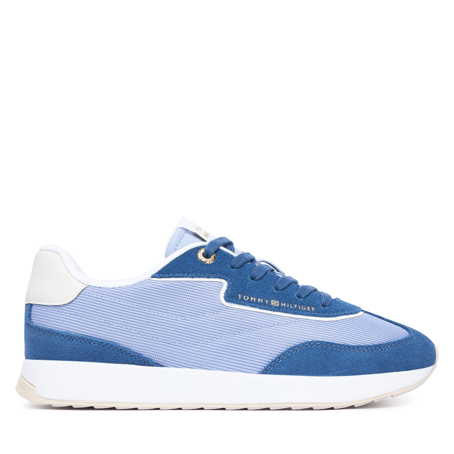 Sneakersy Tommy Hilfiger Th Retro Runner Mix FW0FW09410 Modrá