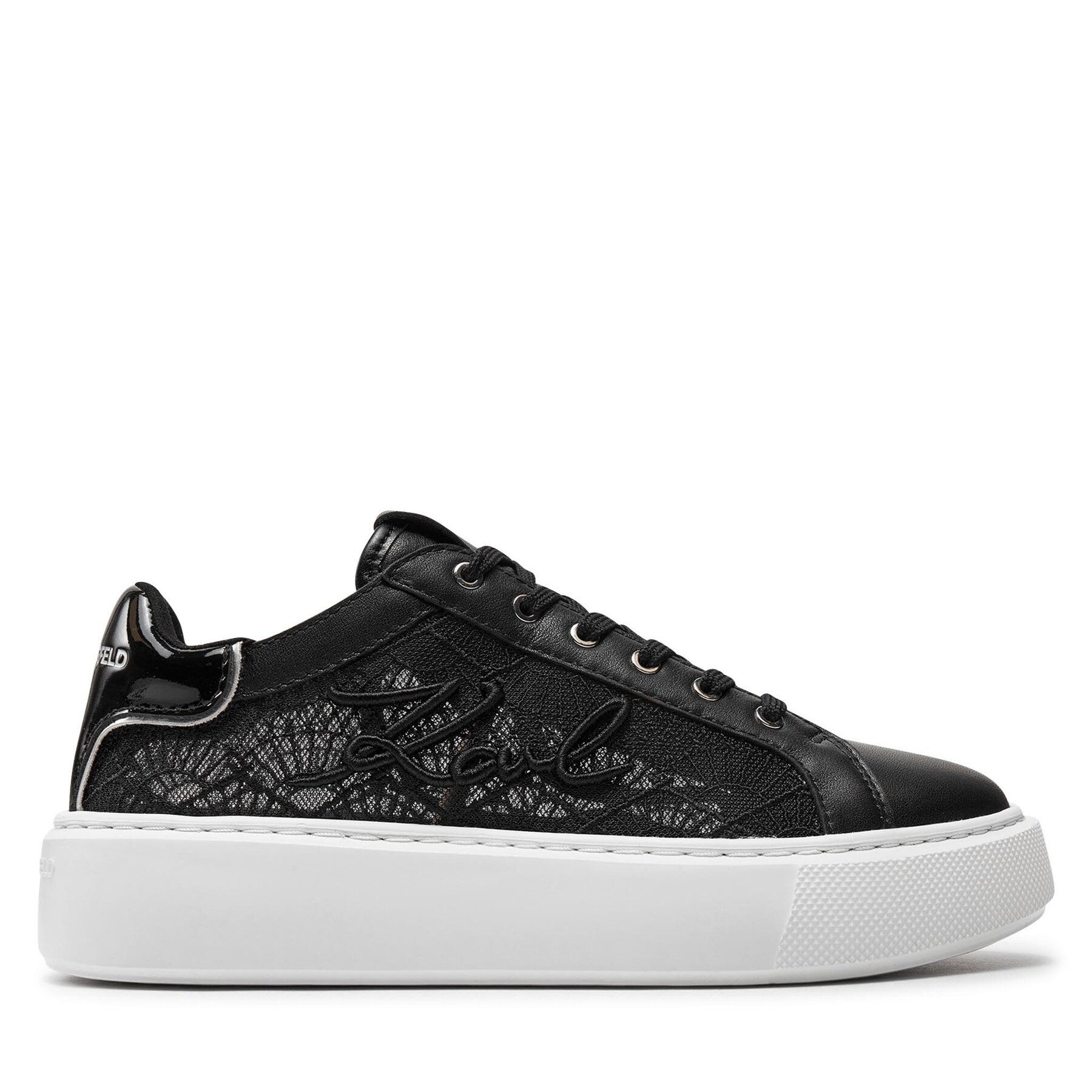 Damskie Sneakersy KARL LAGERFELD, Rozmiar 35 Czarny KL62228