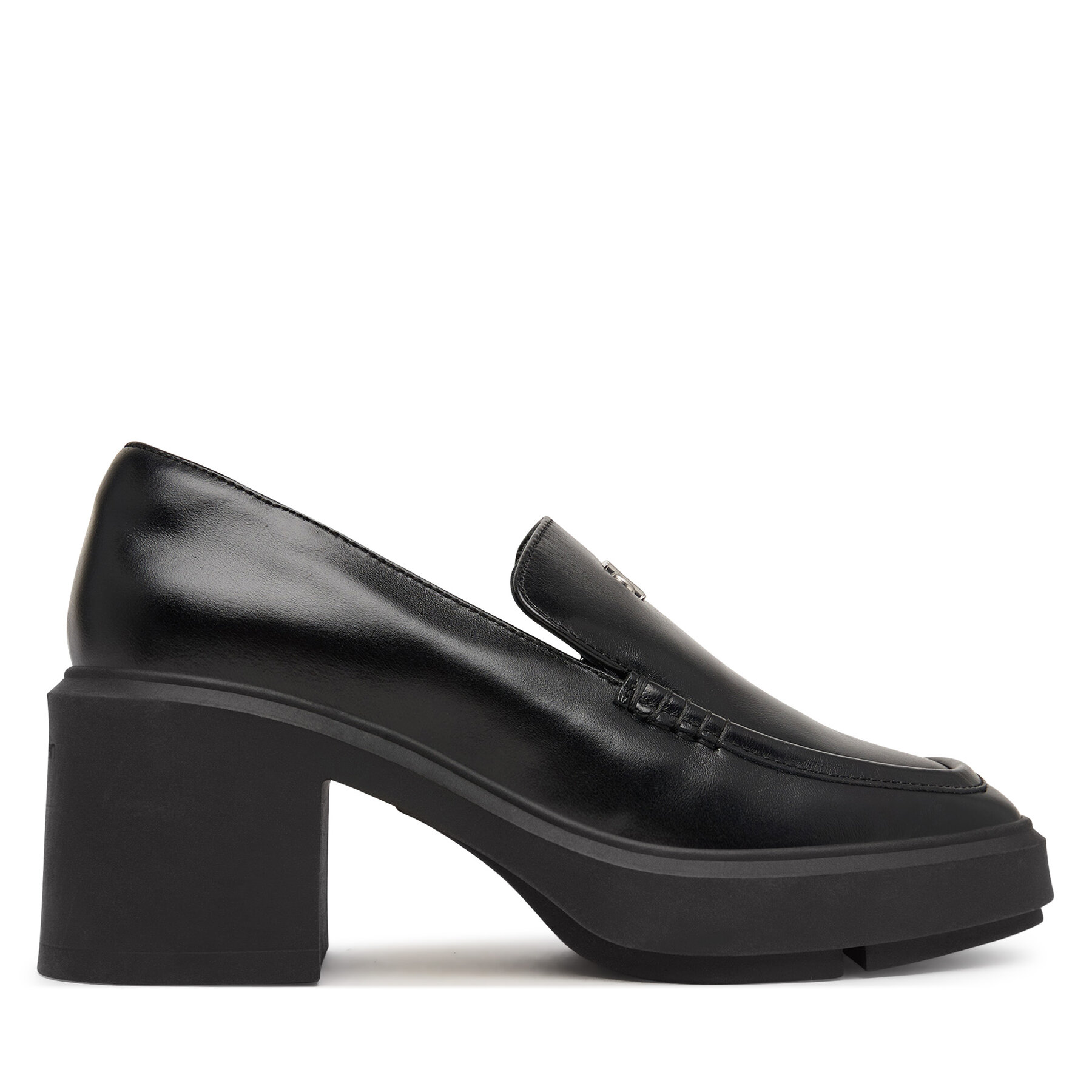 Обувки Calvin Klein Block Heel Loafer Lth Hdw HW0HW03176 Черен