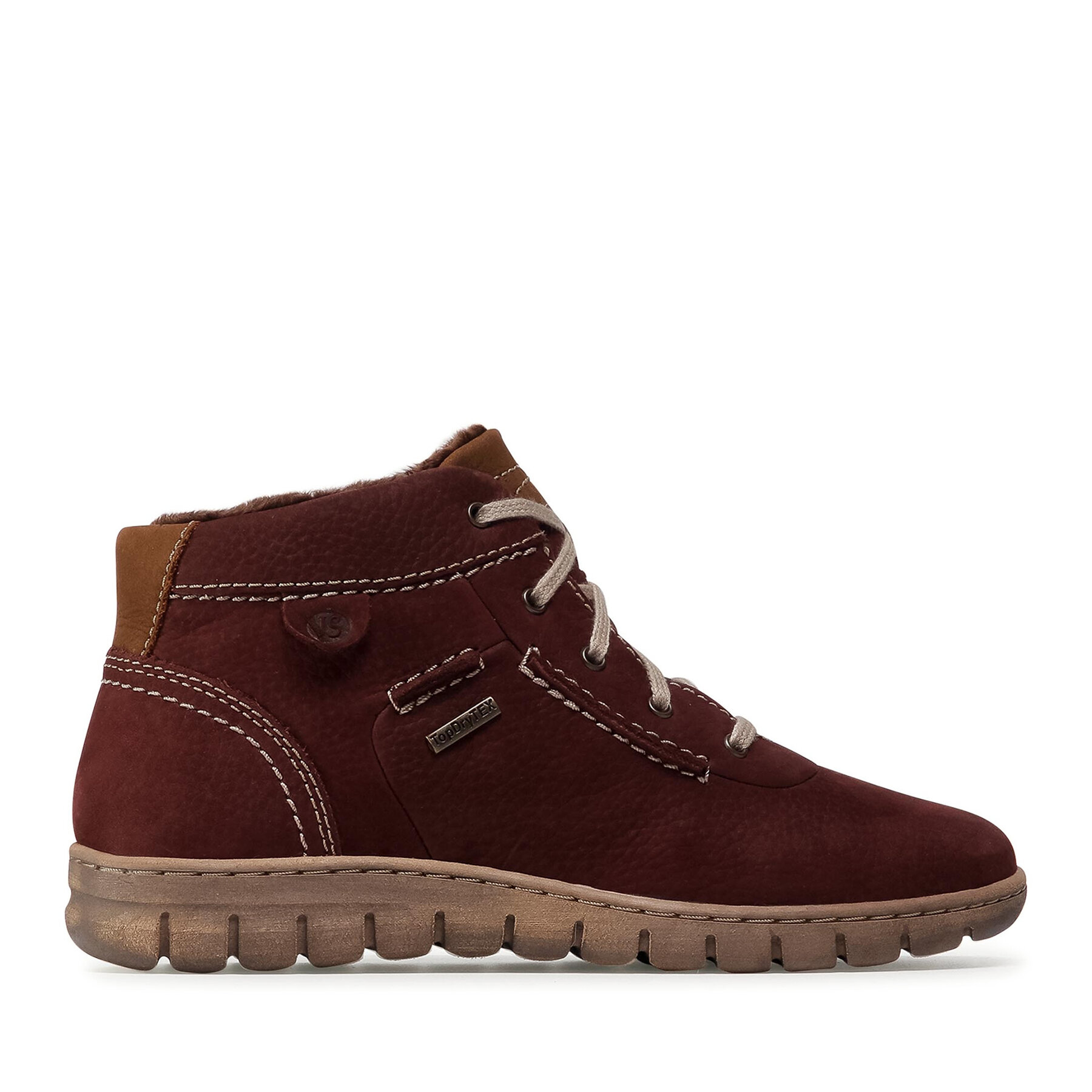 Šnurovacia obuv Josef Seibel Steffi 53 93153 VL869 410 Bordová