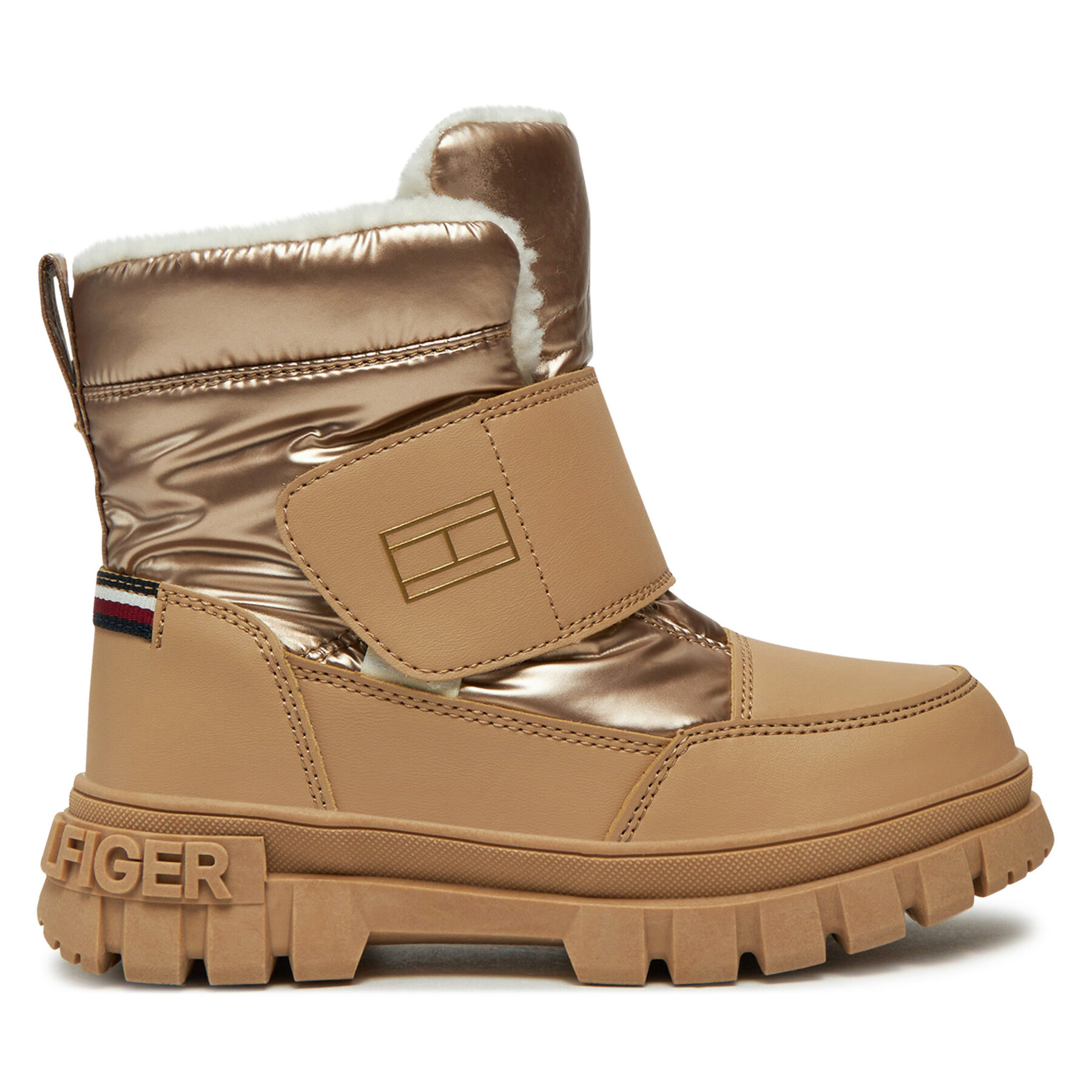  Hótaposó Tommy Hilfiger Fur Boot T1A5-33605-1695 S Bézs akciós termékkép 1