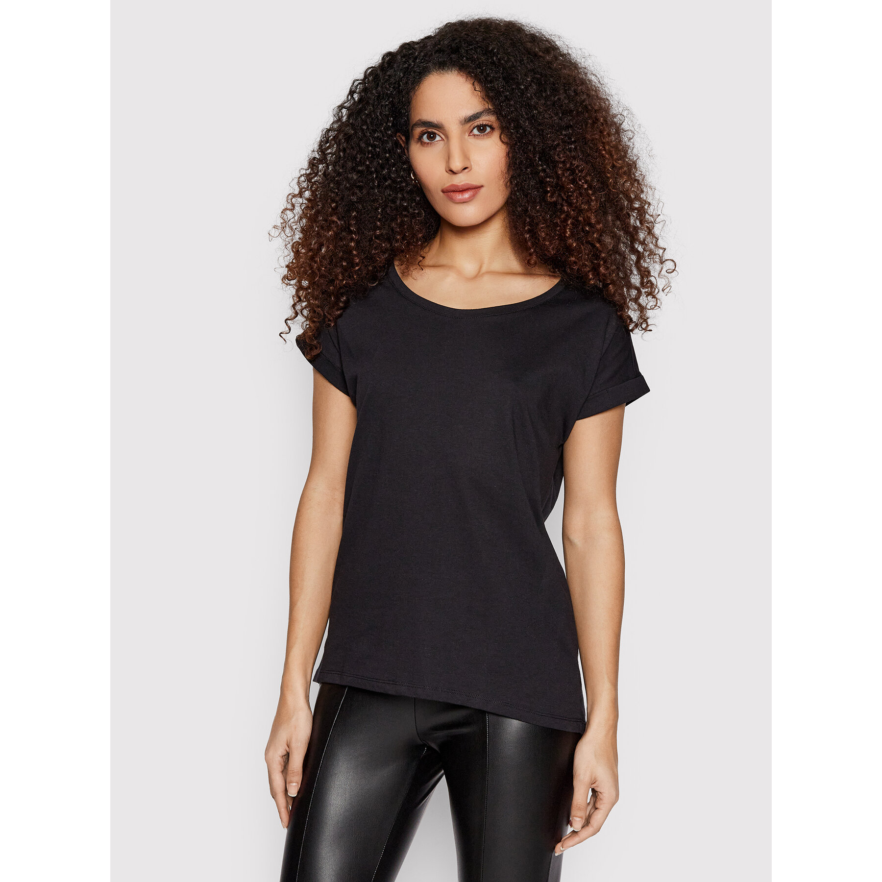 Vila T-shirt Dreamers 14083083 Nero Boxy Fit