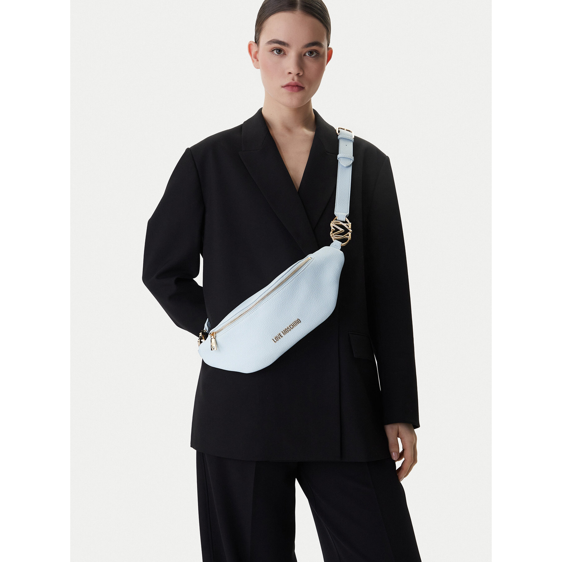 Чанта за кръст﻿ LOVE MOSCHINO JC4010PP1OLB0701 Светлосиньо