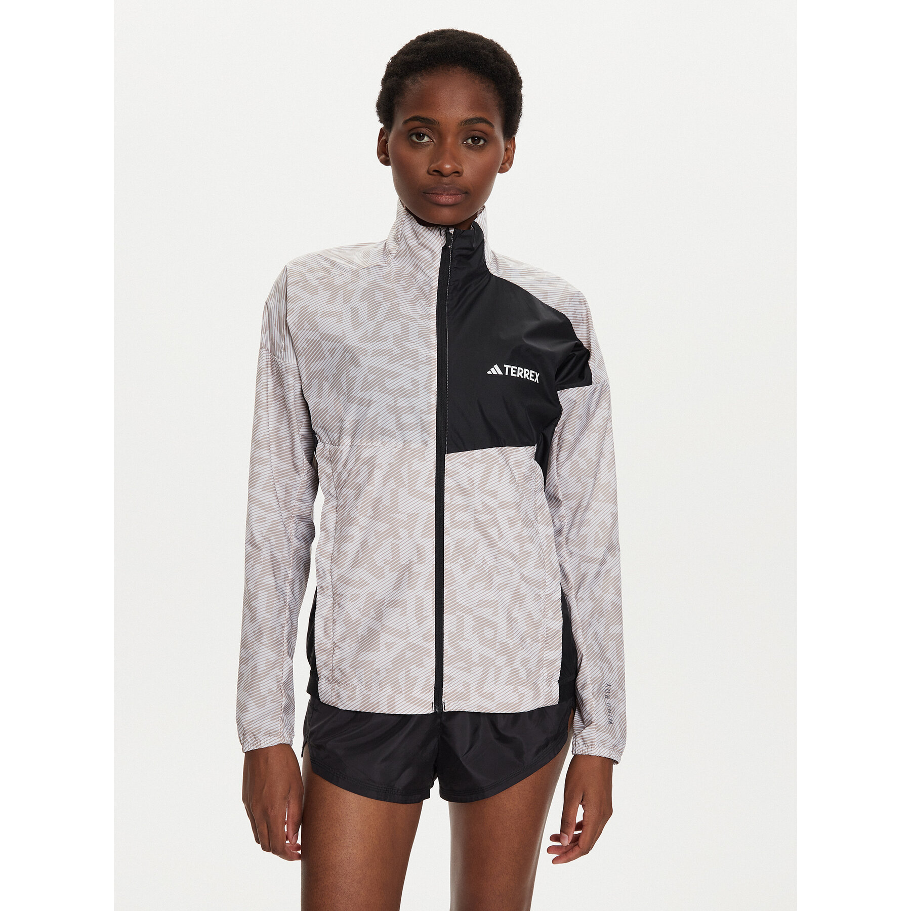 adidas Laufjacke Terrex Trail Running IW9245 Écru Regular Fit
