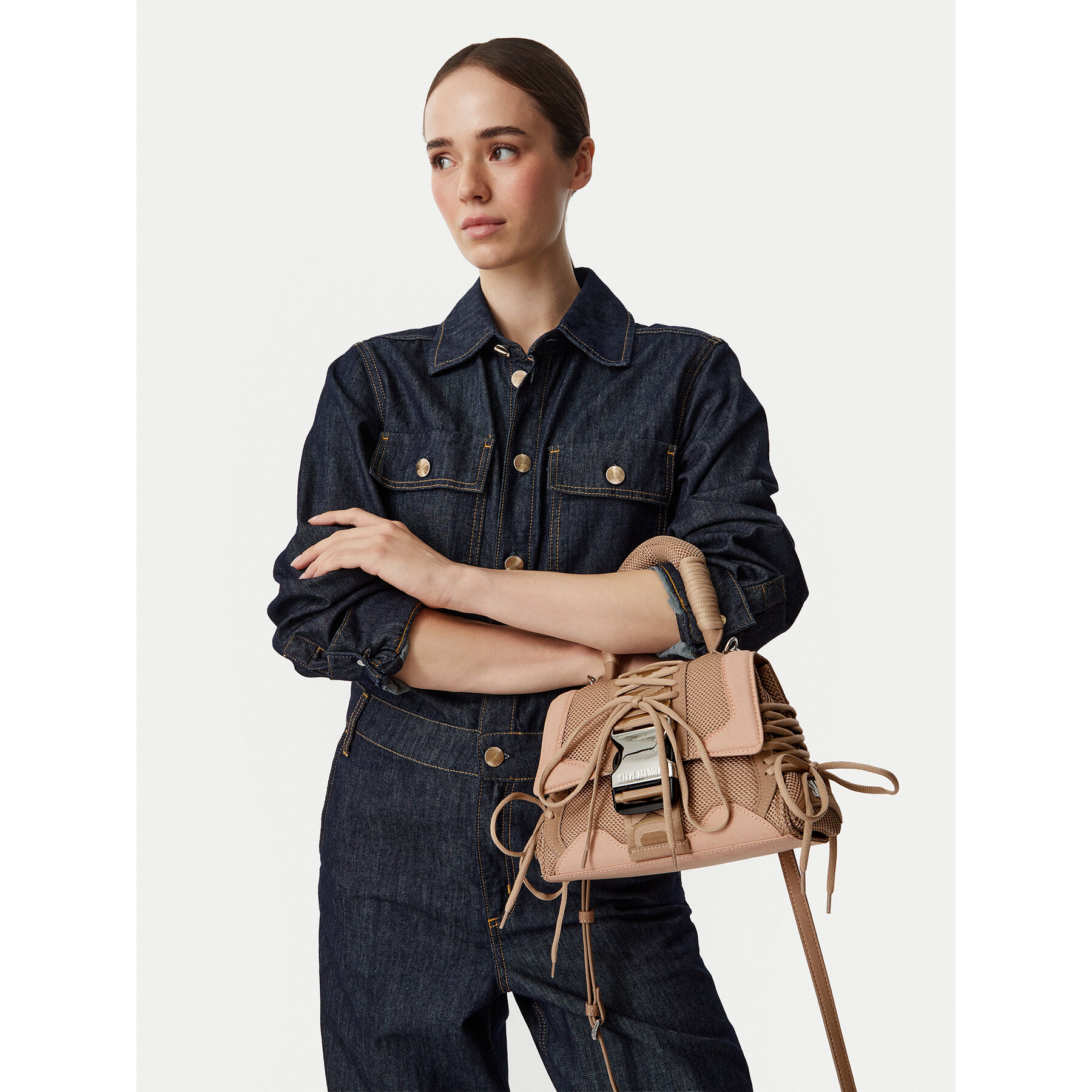 Дамска чанта Steve Madden 13001493 Бежов