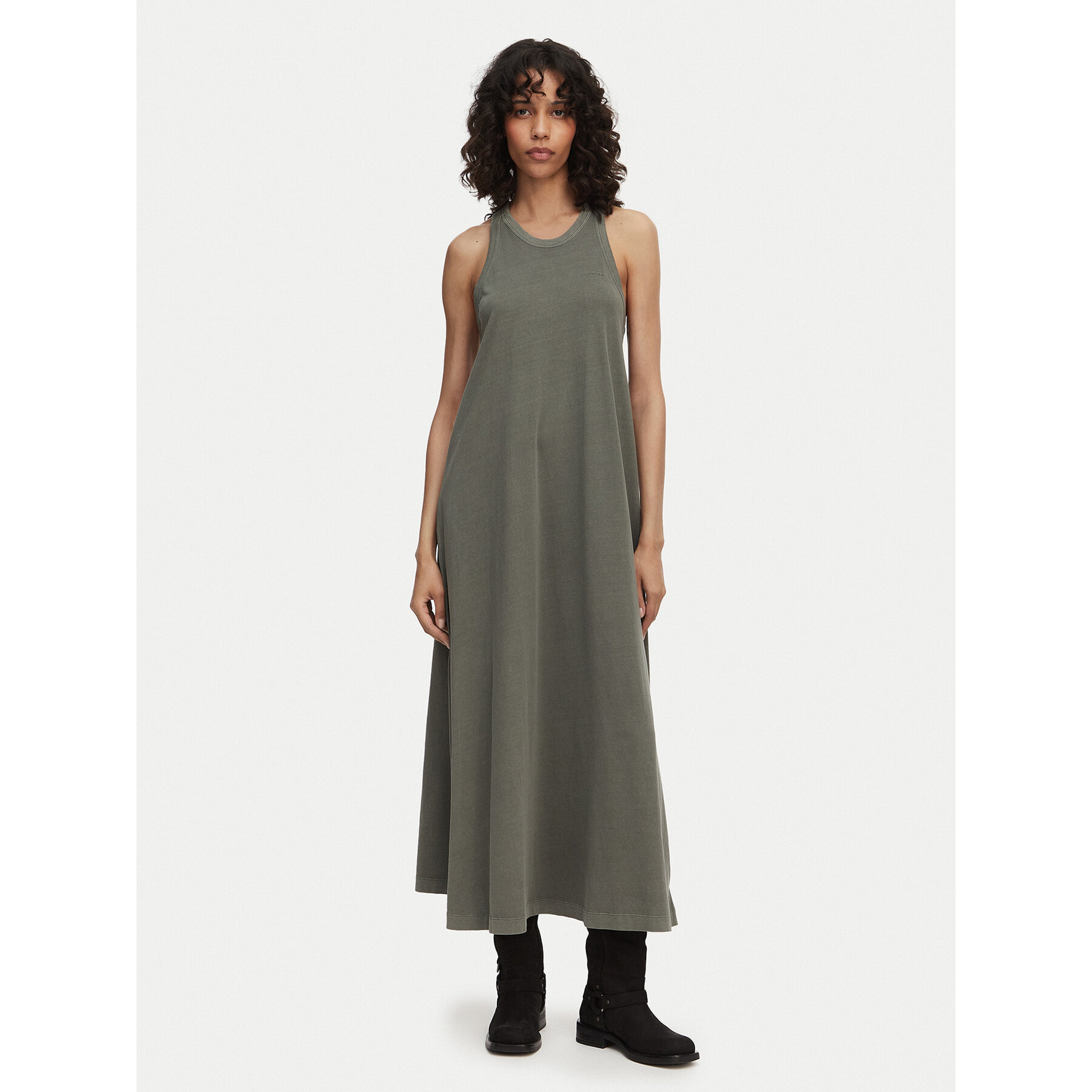 G-Star Raw Φόρεμα καλοκαιρινό D28944-B059 Ανοιχτό πράσινο Regular Fit
