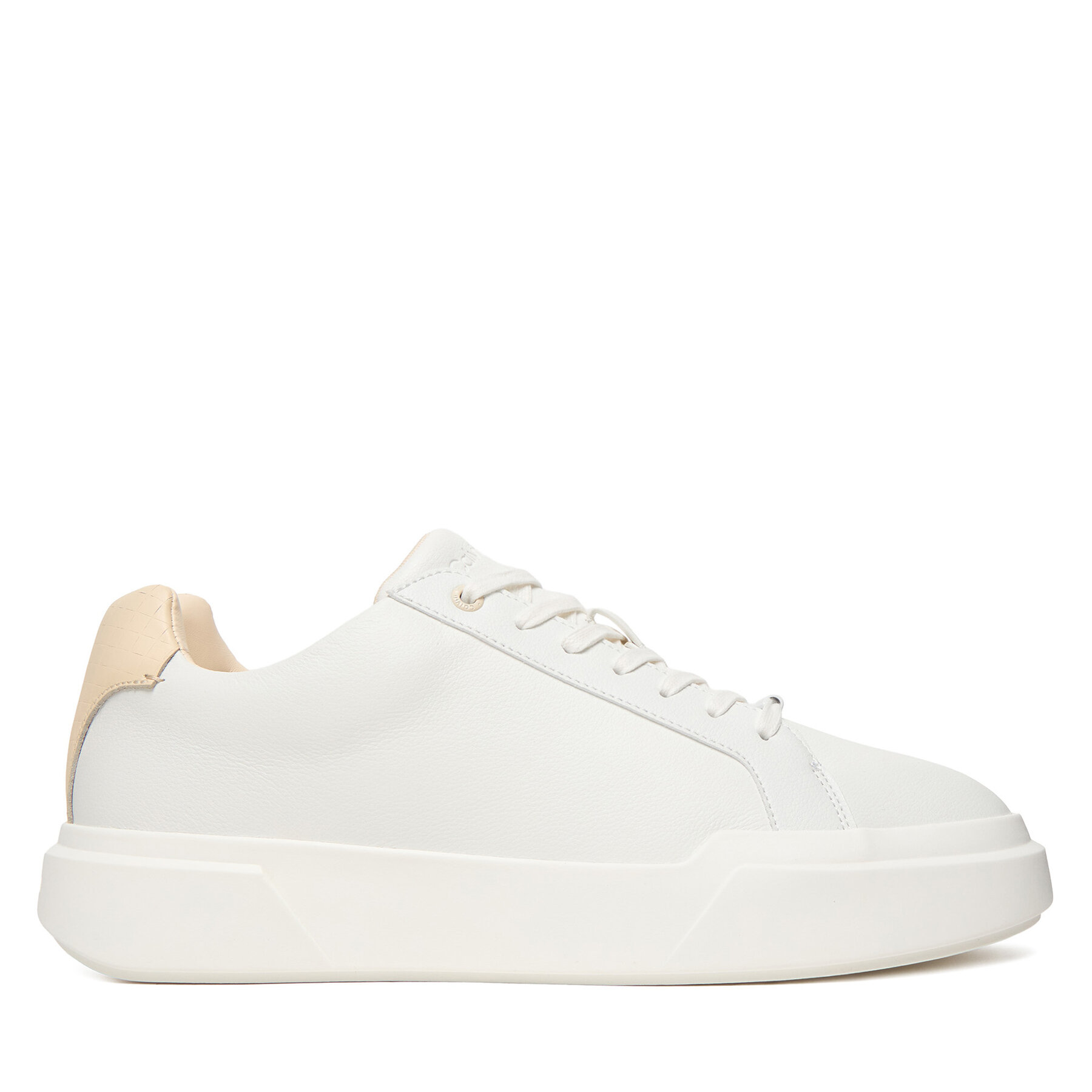 Tenisice Calvin Klein Chunky Cupsole Laceup Clean Lth HM0HM02239 Bijela