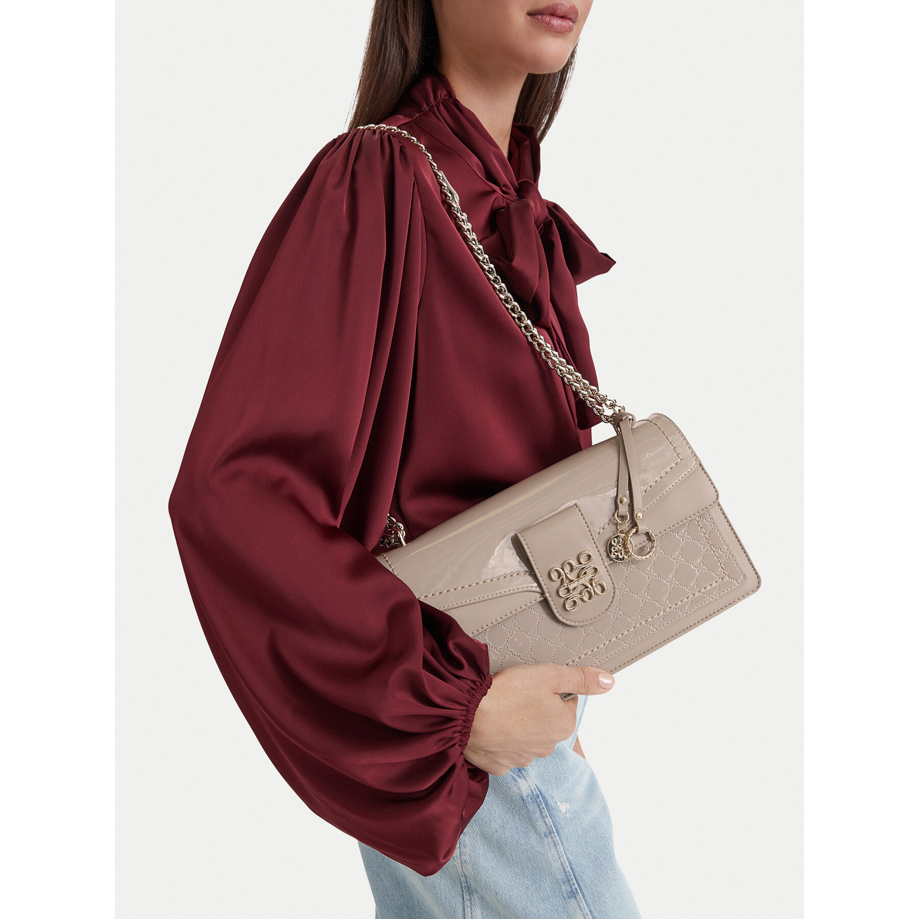 Дамска чанта Nine West EO-SLEEK FORM-TK25740A Бежов