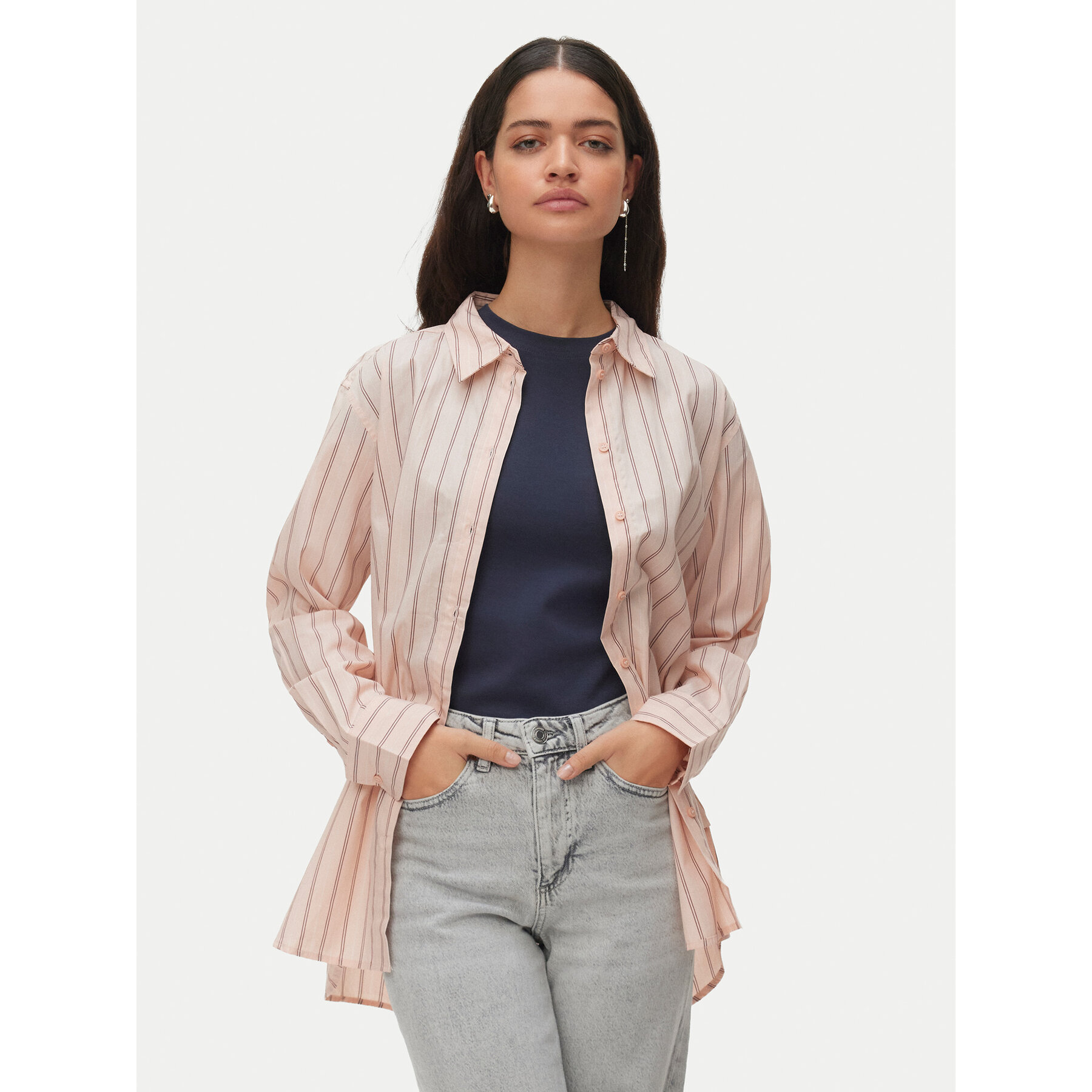 Vero Moda Hemd Elina 10336329 Rosa Loose Fit