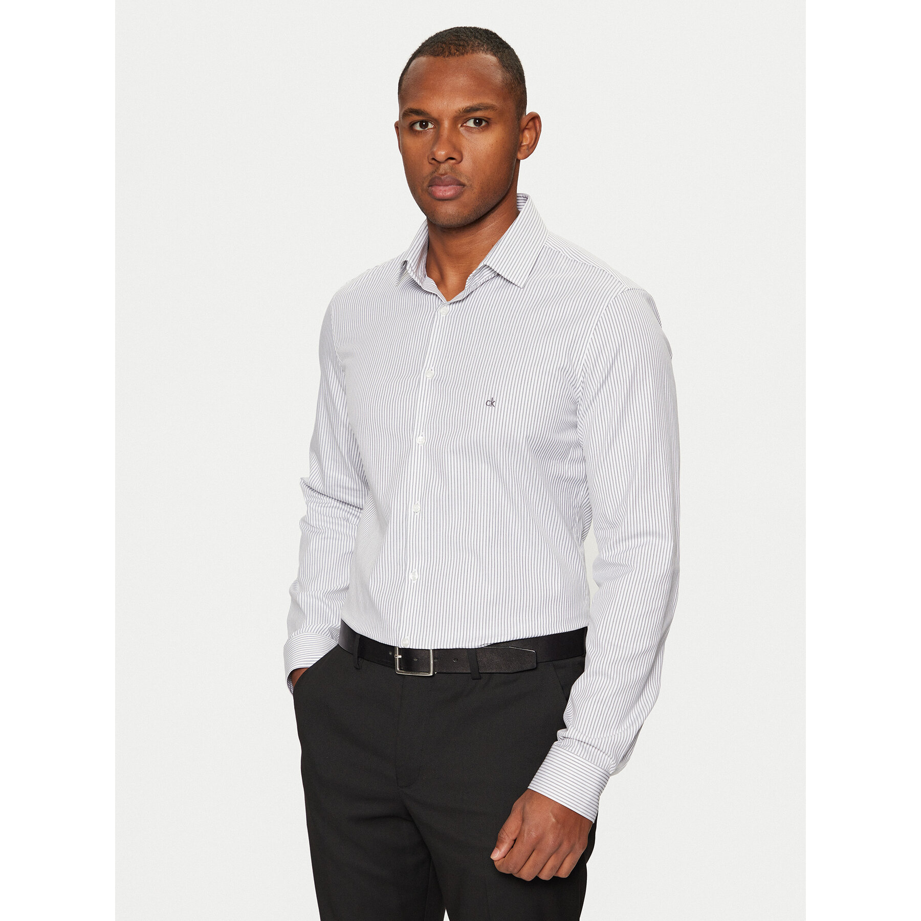 Calvin Klein Hemd K10K113865 Weiß Slim Fit