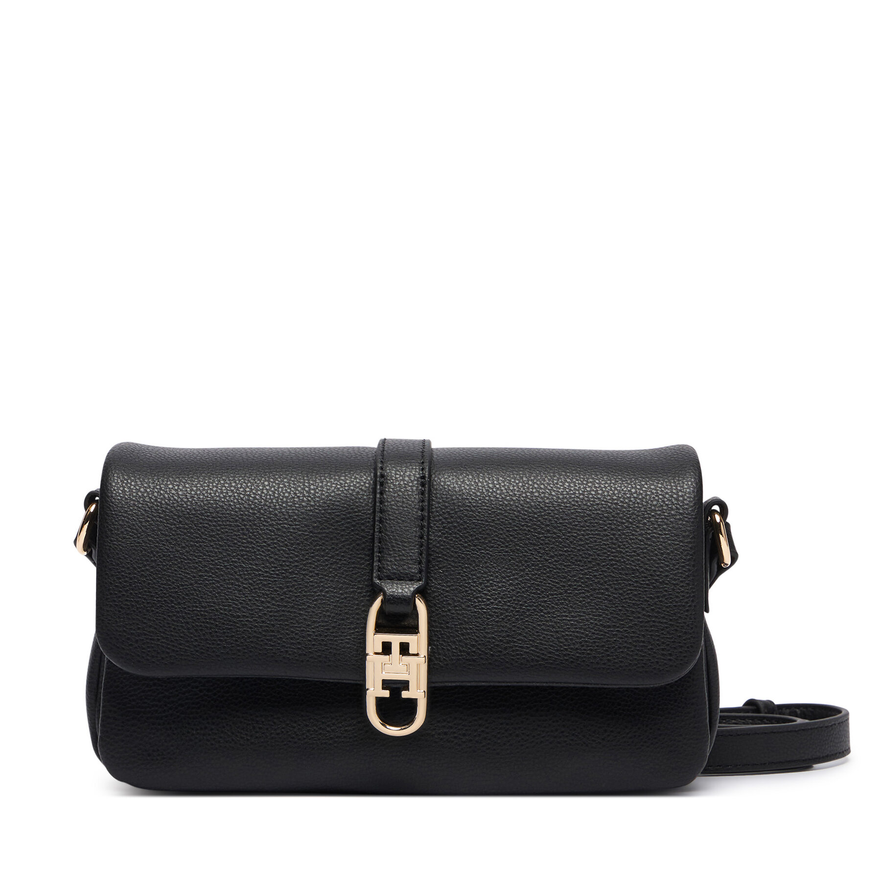 Geantă Tommy Hilfiger Th Libre Mini Crossover AW0AW19198 Negru