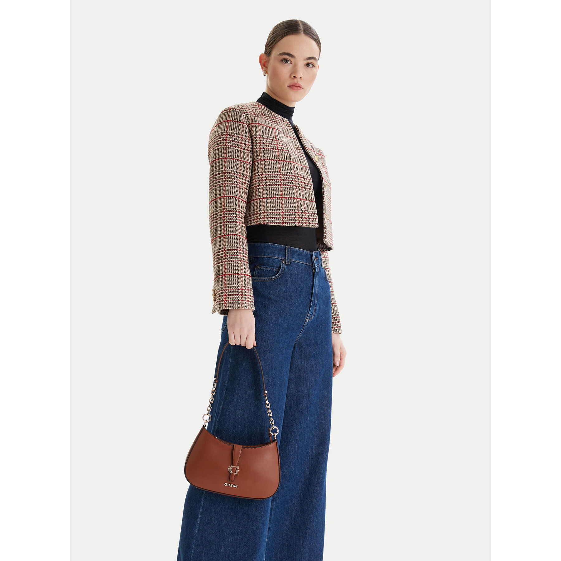 Geantă Guess Carrie HWVG98 96180 Maro