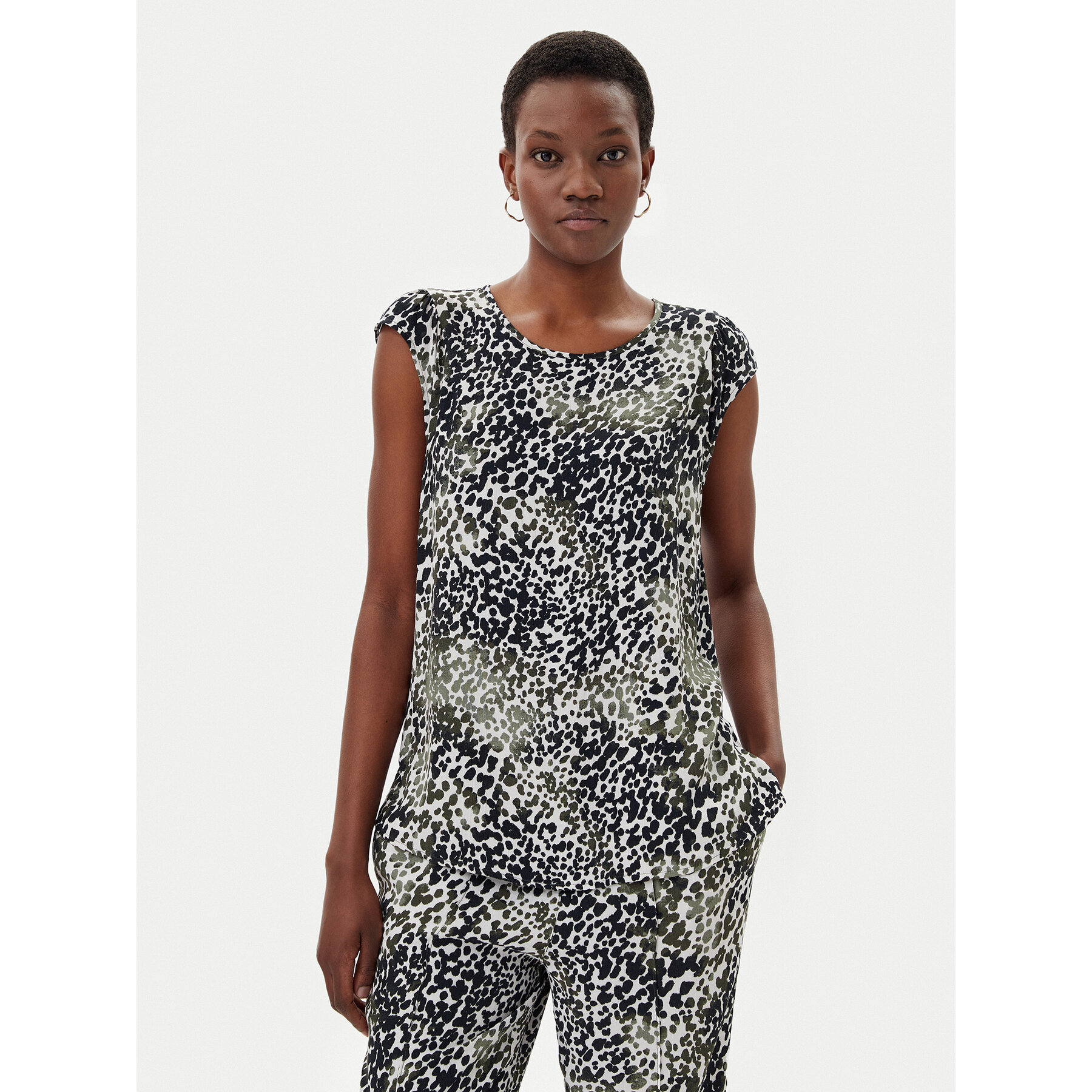 Olsen Bluse 12002113 Grün Regular Fit