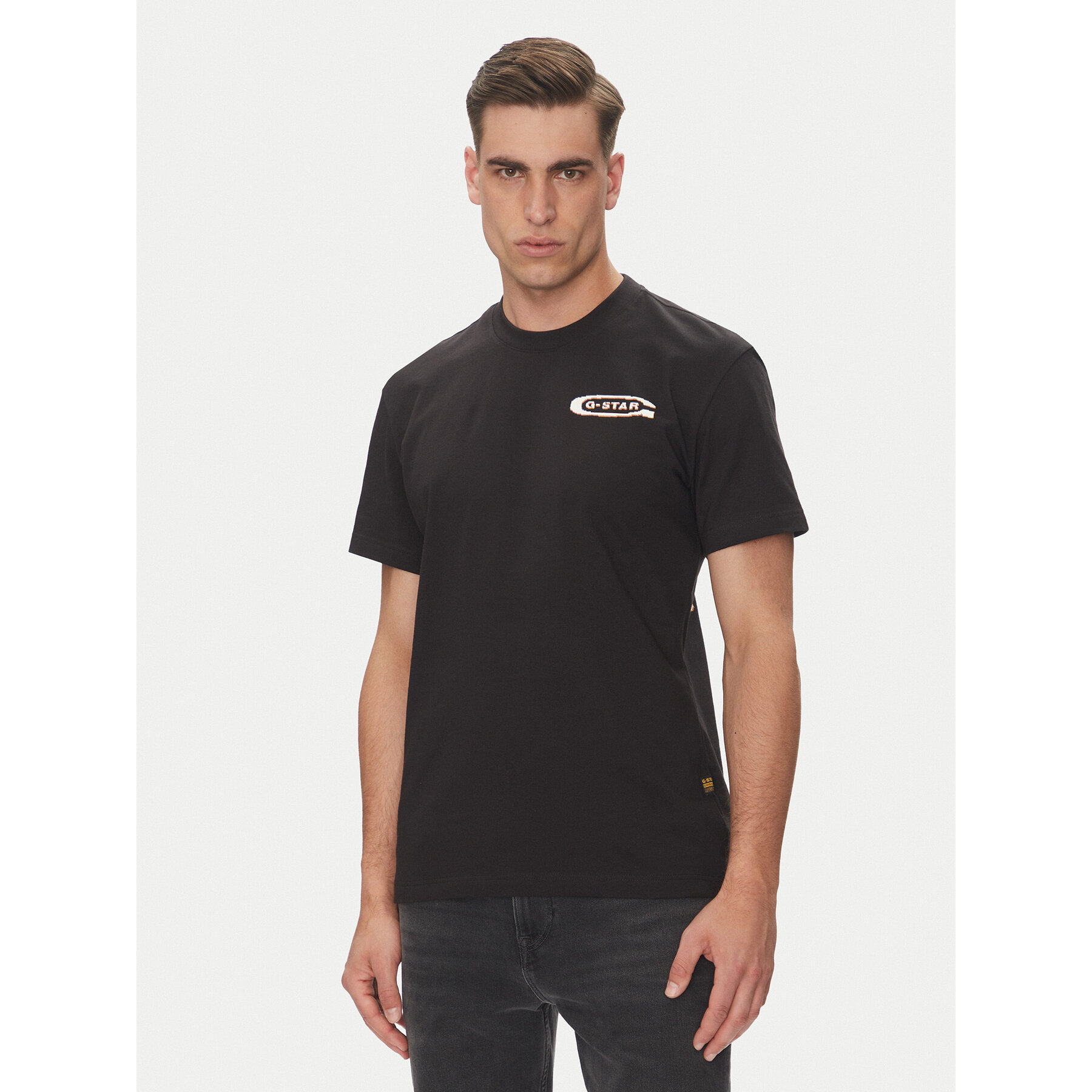 G-Star Raw T-Shirt Back Gr Arch D26047-C336 Schwarz Regular Fit