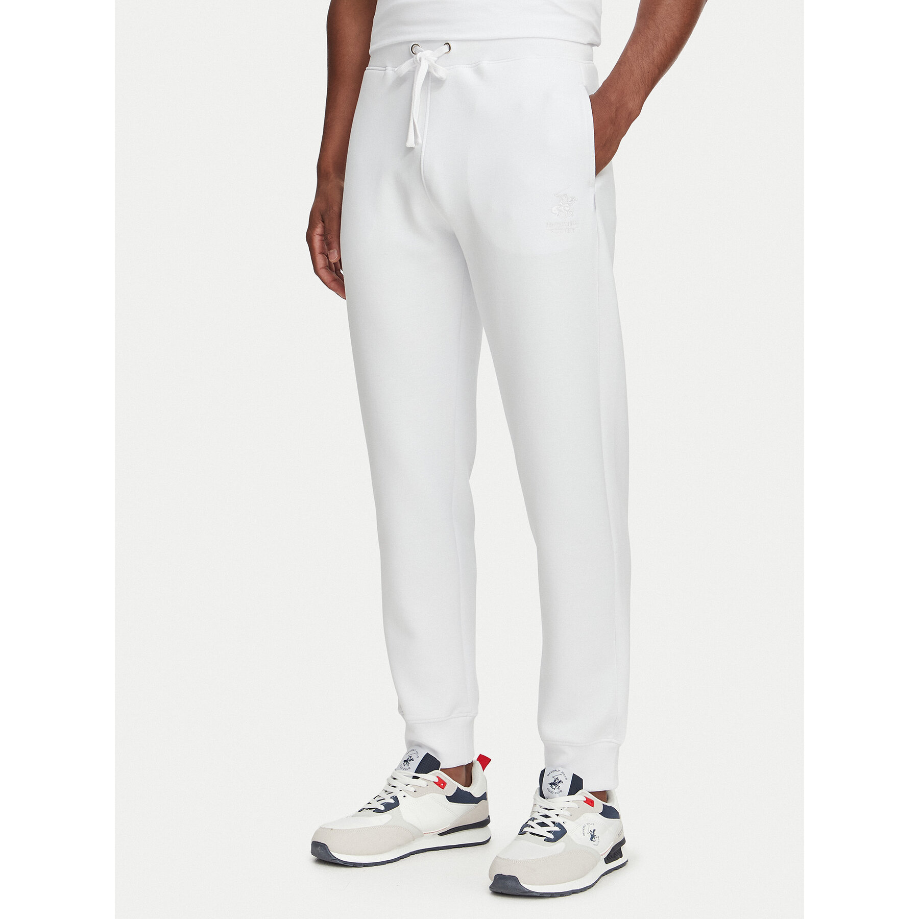 Beverly Hills Polo Club Jogginghose M6340B Weiß Regular Fit