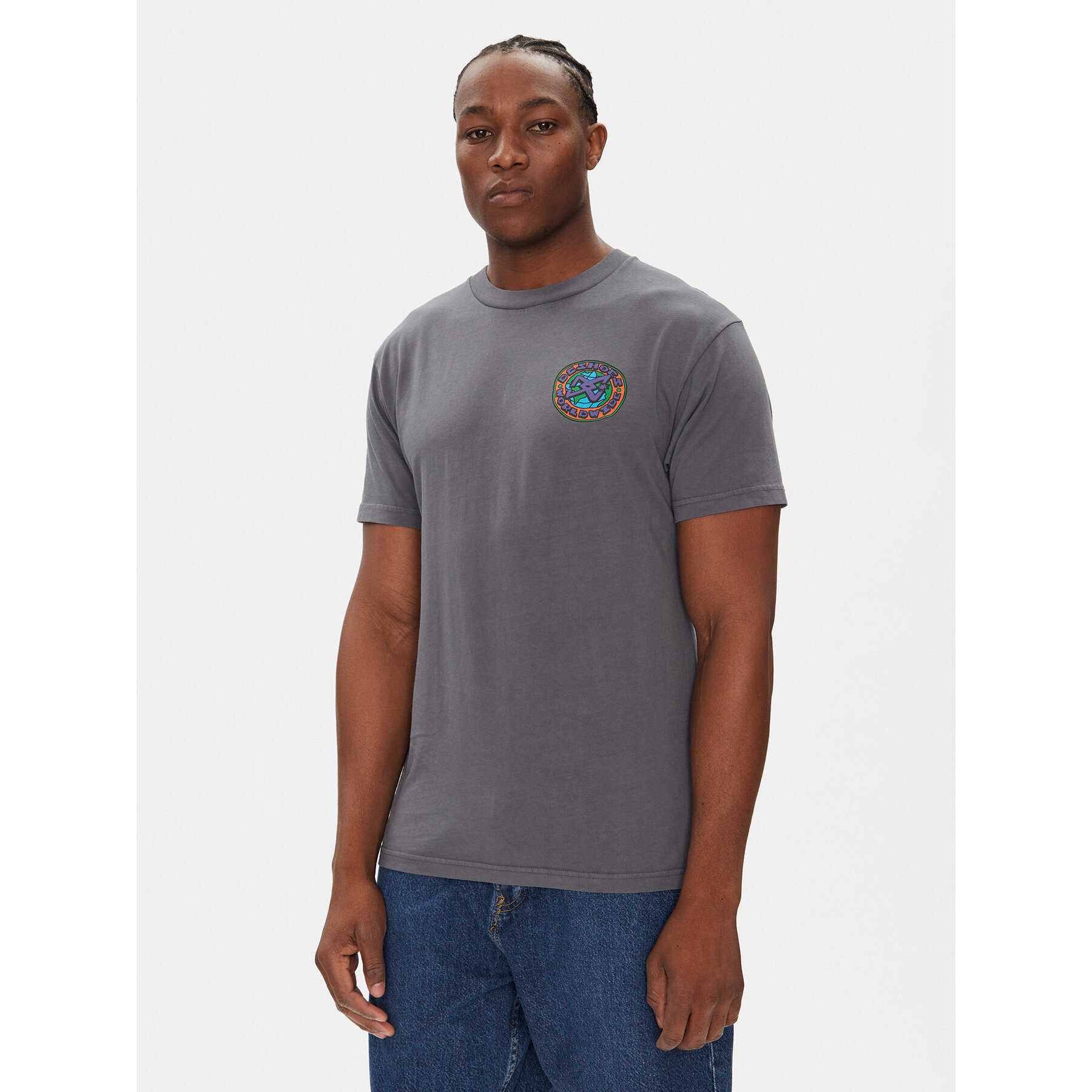 DC DC T-Shirt ADYZT05458 Γκρι Heritage Fit