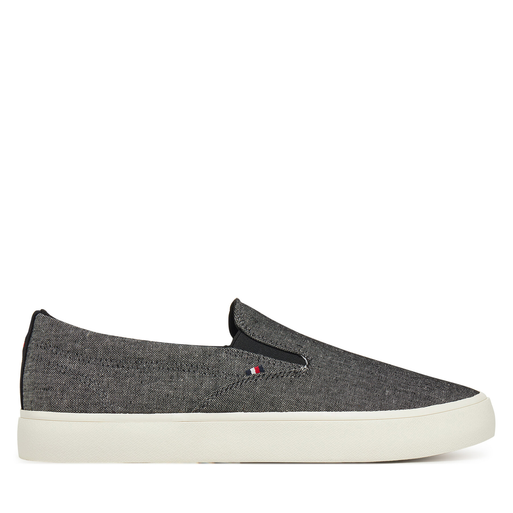 Teniși Tommy Hilfiger Th Hi Vulc Low Slip On Ch FM0FM05390 Gri