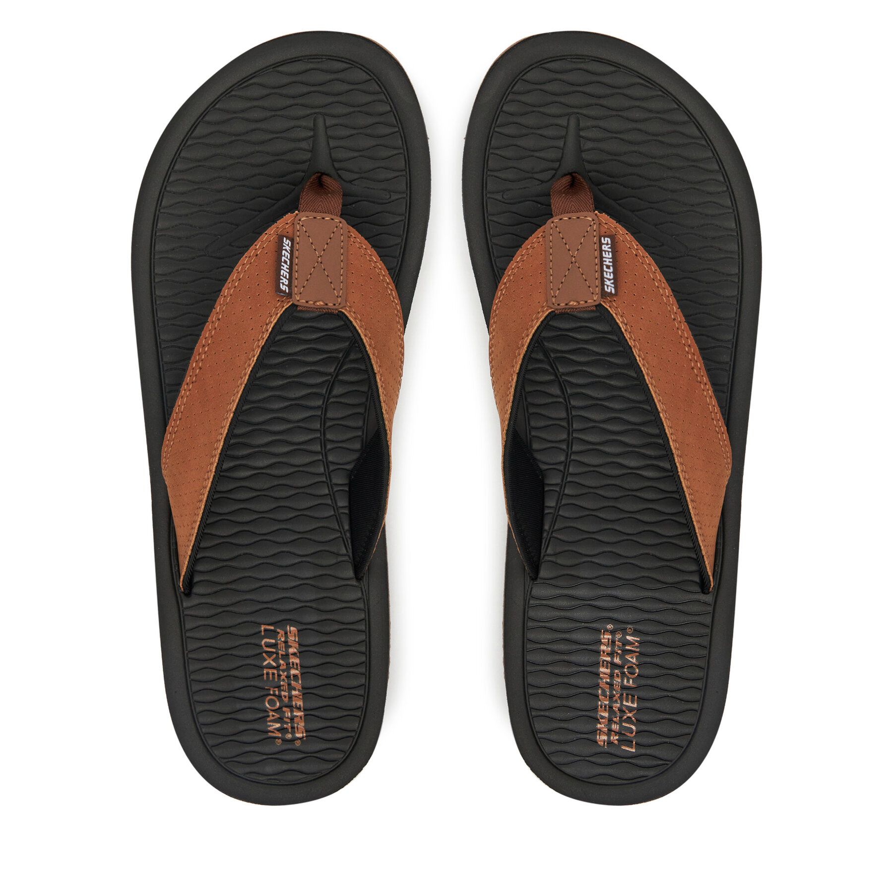 Pánske Žabky Skechers, Rozmer: 41, Hnedá, Tantric-Copano 205097/BRN