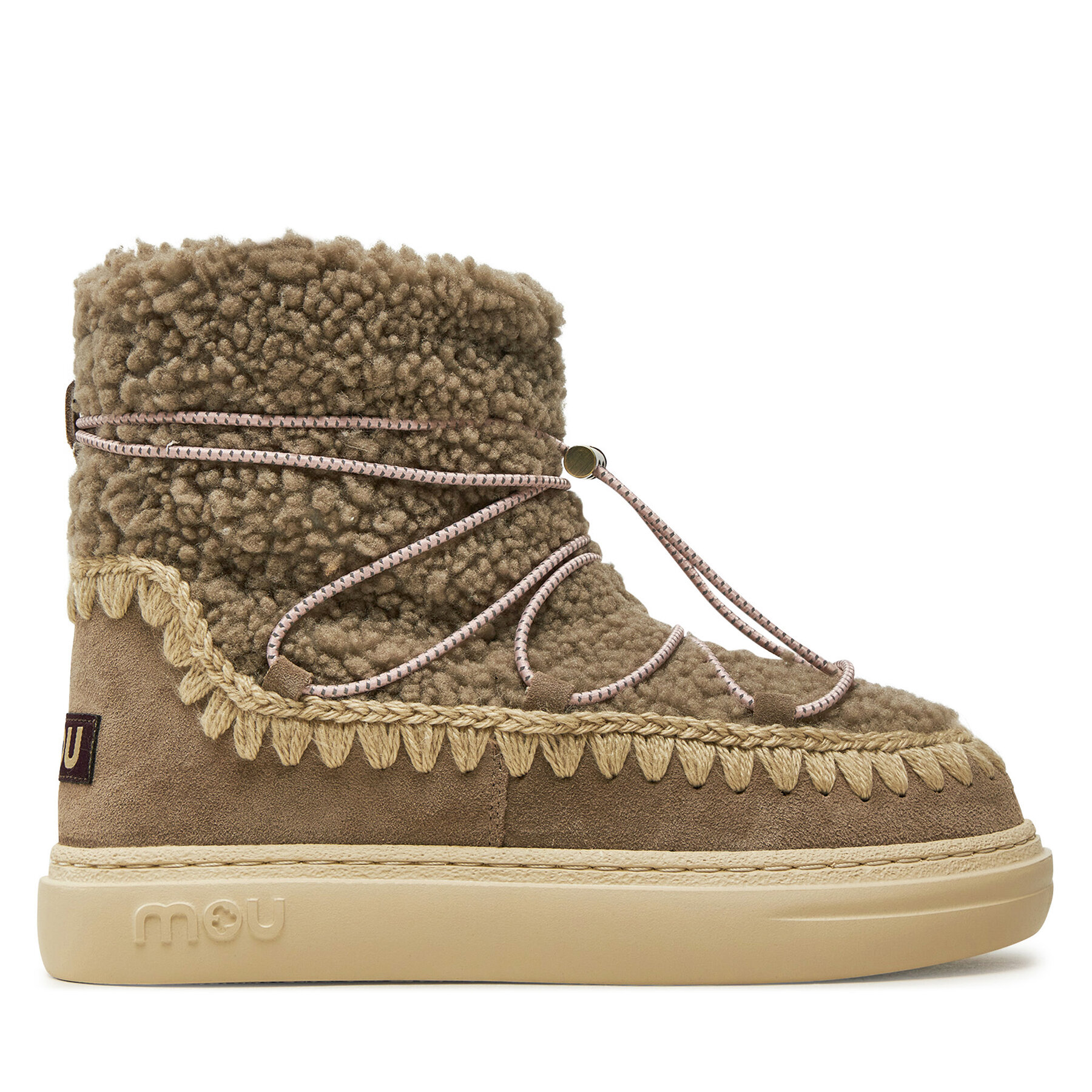 Mou Dámske Snehule, Rozmer: 36, Sivá, Eskimo Sneaker Bold Scoub Lace FW411012A