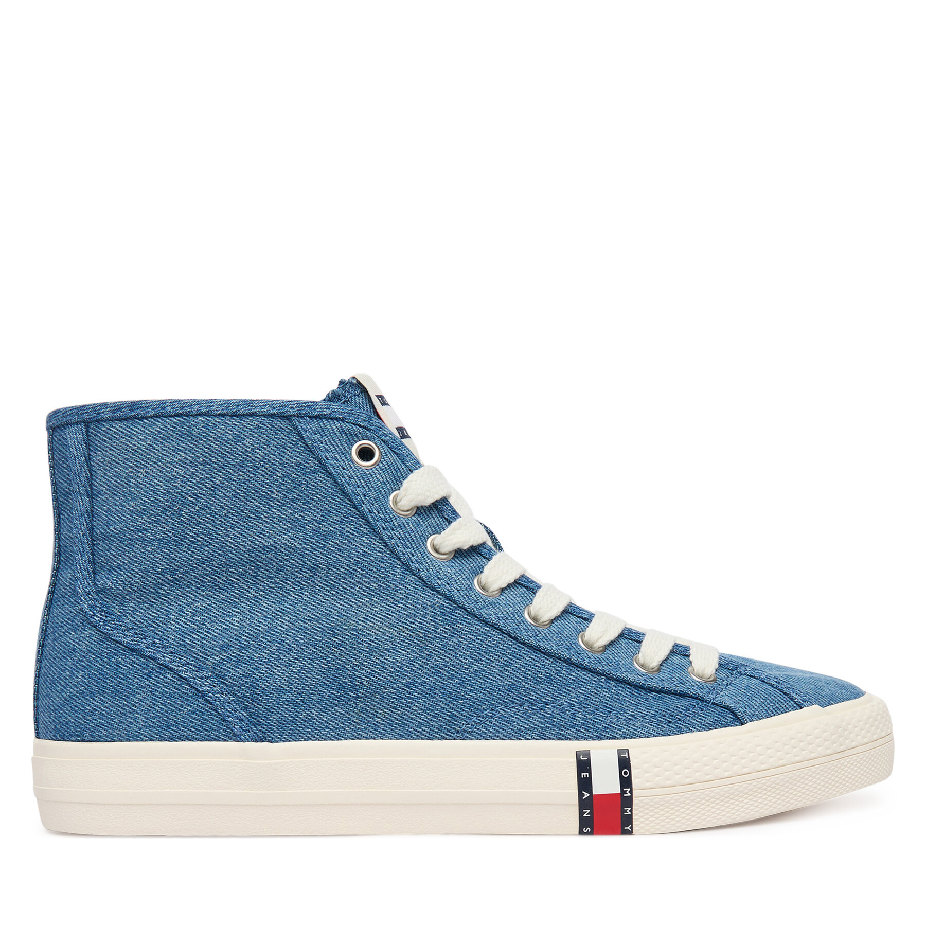 Сникърси Tommy Jeans Archive Y2K Denim Mid Cut EN0EN03075 Син