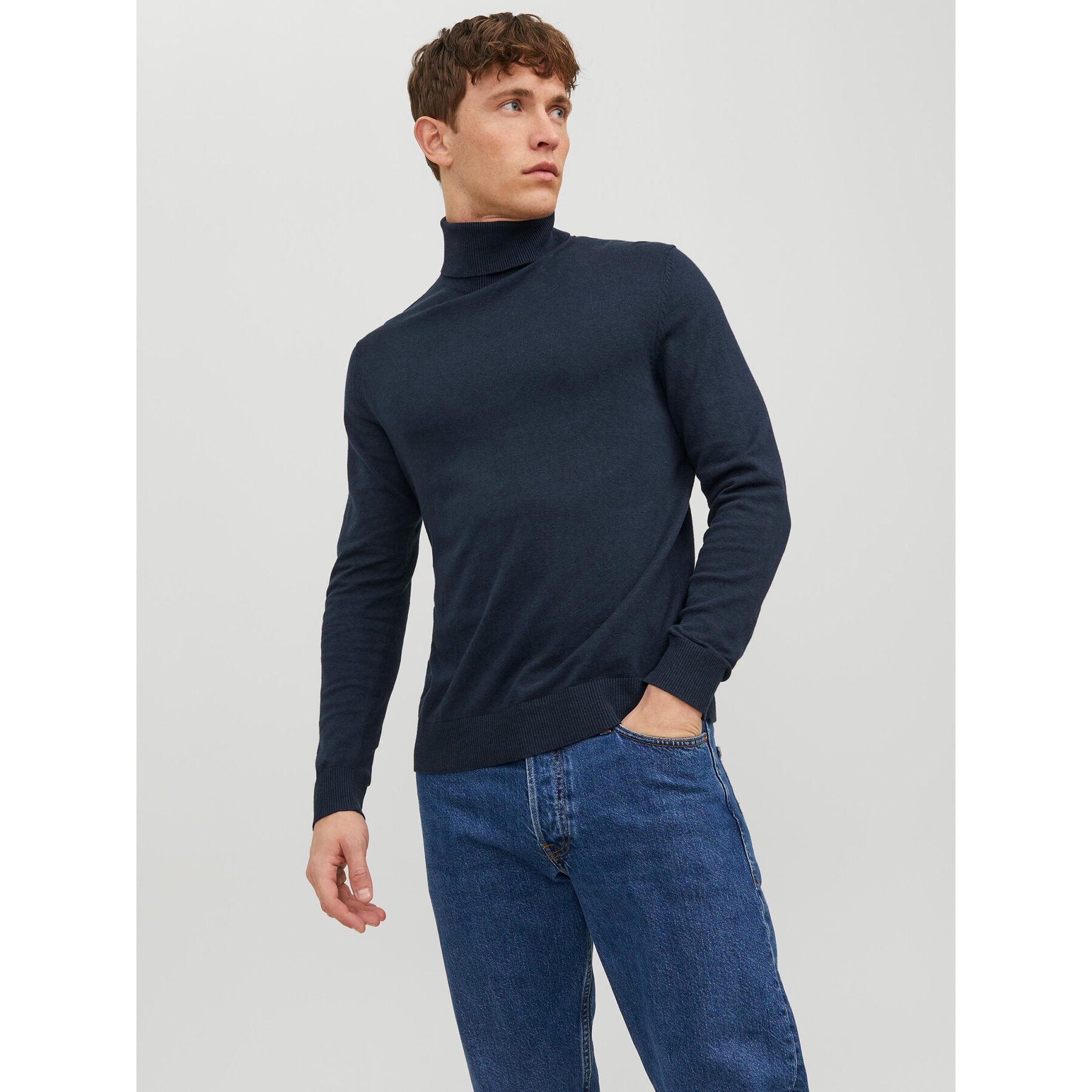 Jack & Jones Rollkragenpullover 12157417 Dunkelblau Regular Fit