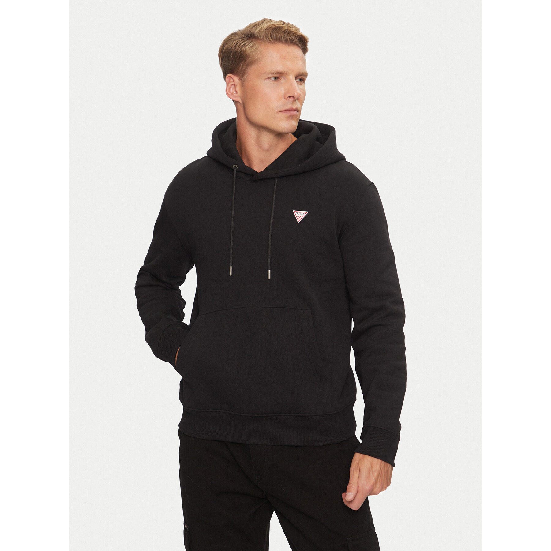 Guess Jeans Sweatshirt M4YQ22 K9V31 Schwarz Slim Fit
