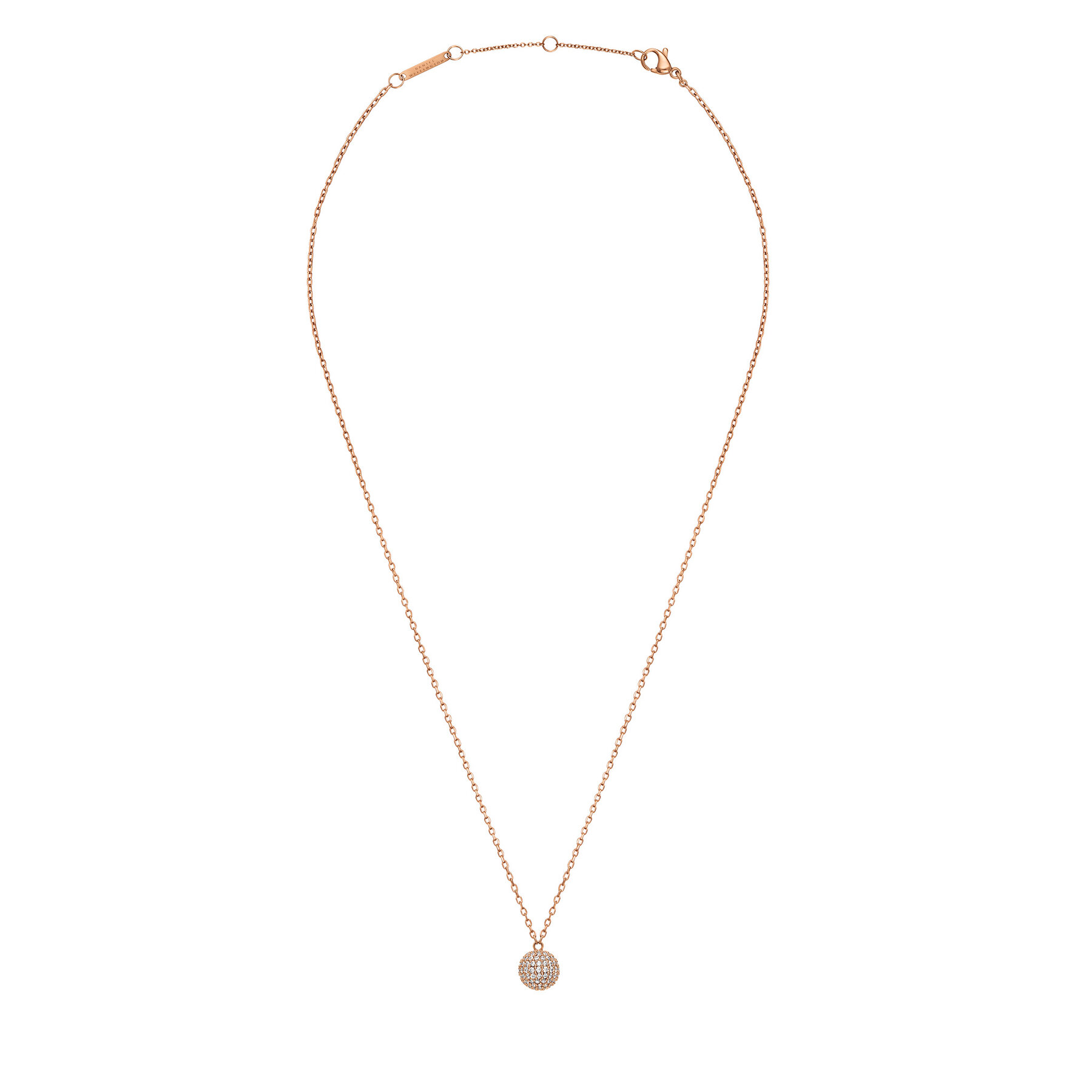 Collana Daniel Wellington Pavé DW00400625 Placcatura in oro rosa