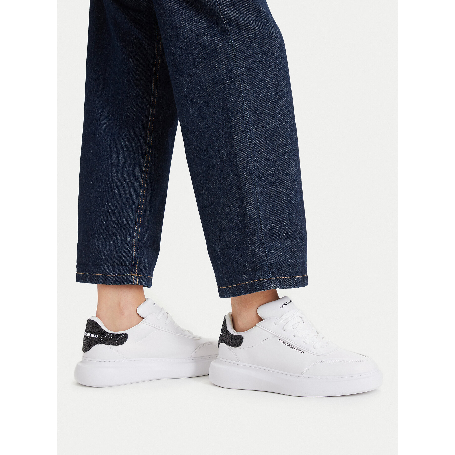 Sneakersy KARL LAGERFELD KL66559 Biela