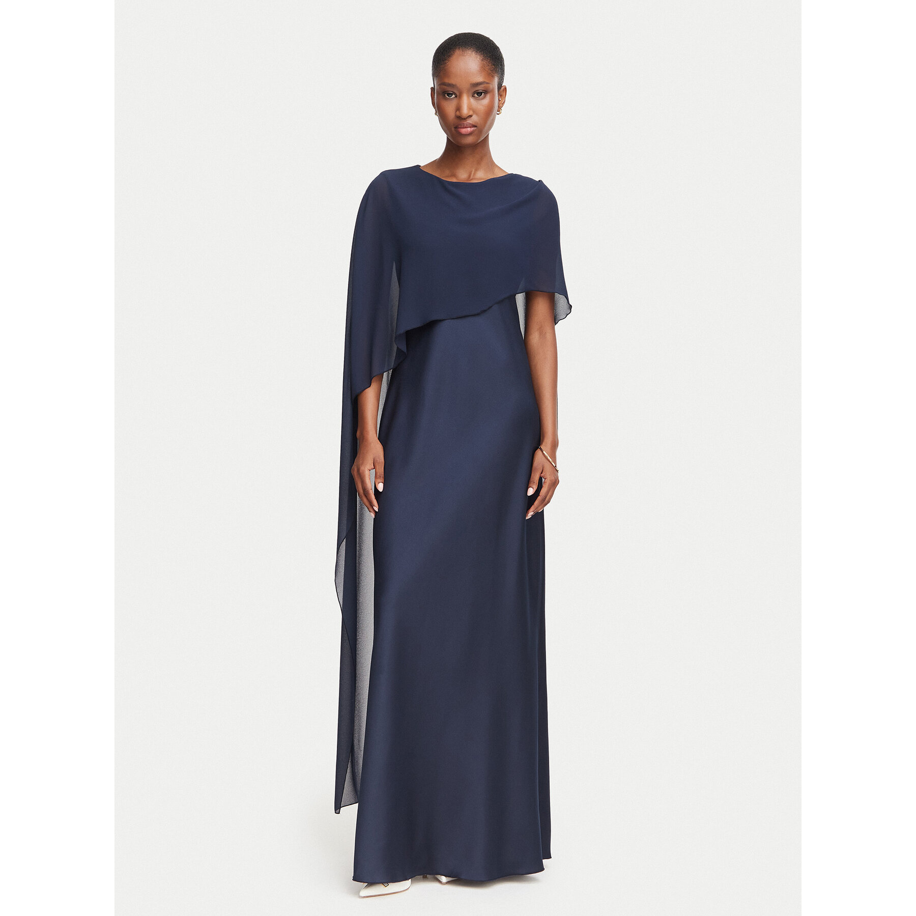 Rinascimento Abendkleid CFC0130576003 Dunkelblau Regular Fit