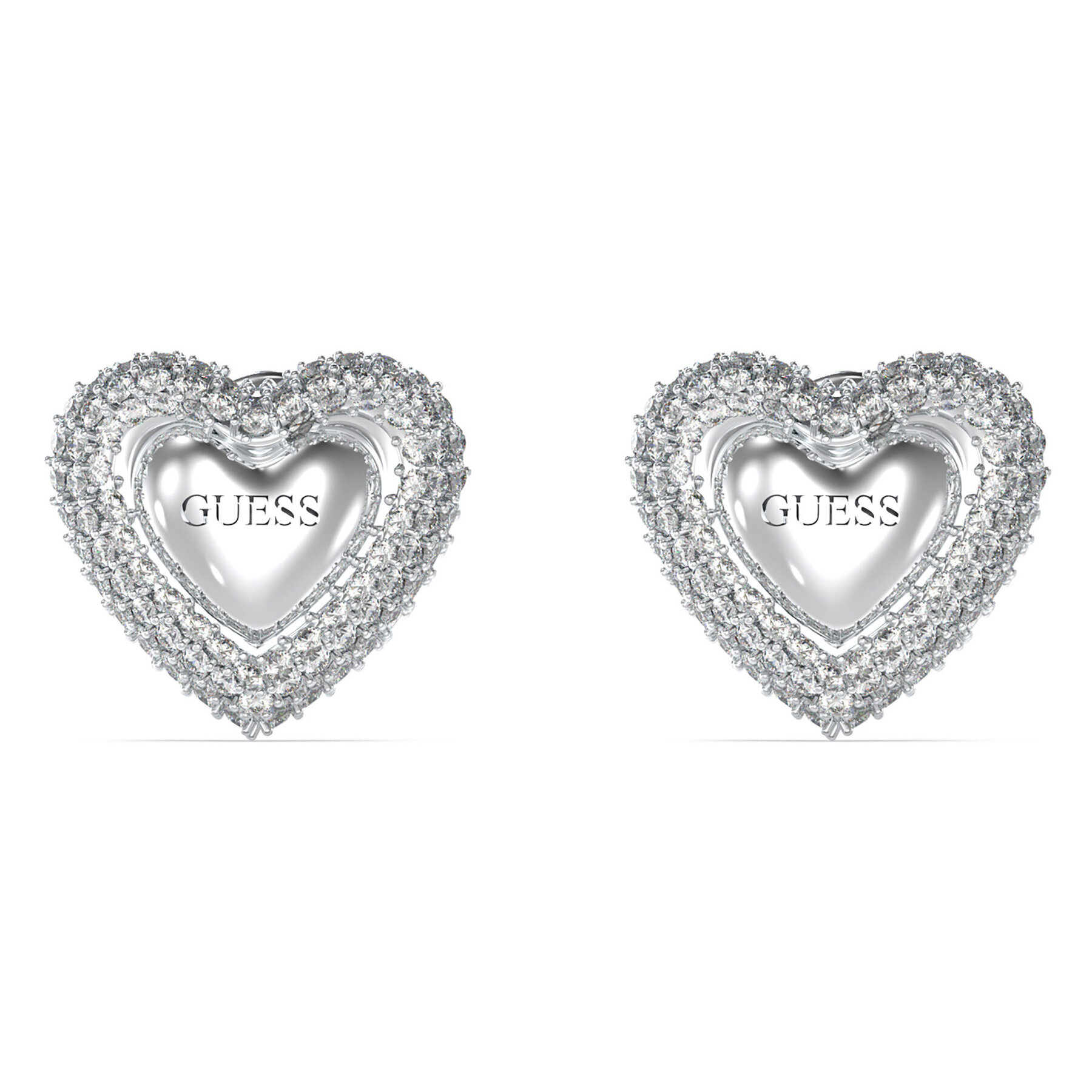 Обици Guess JUBE05 020JW Сребрист
